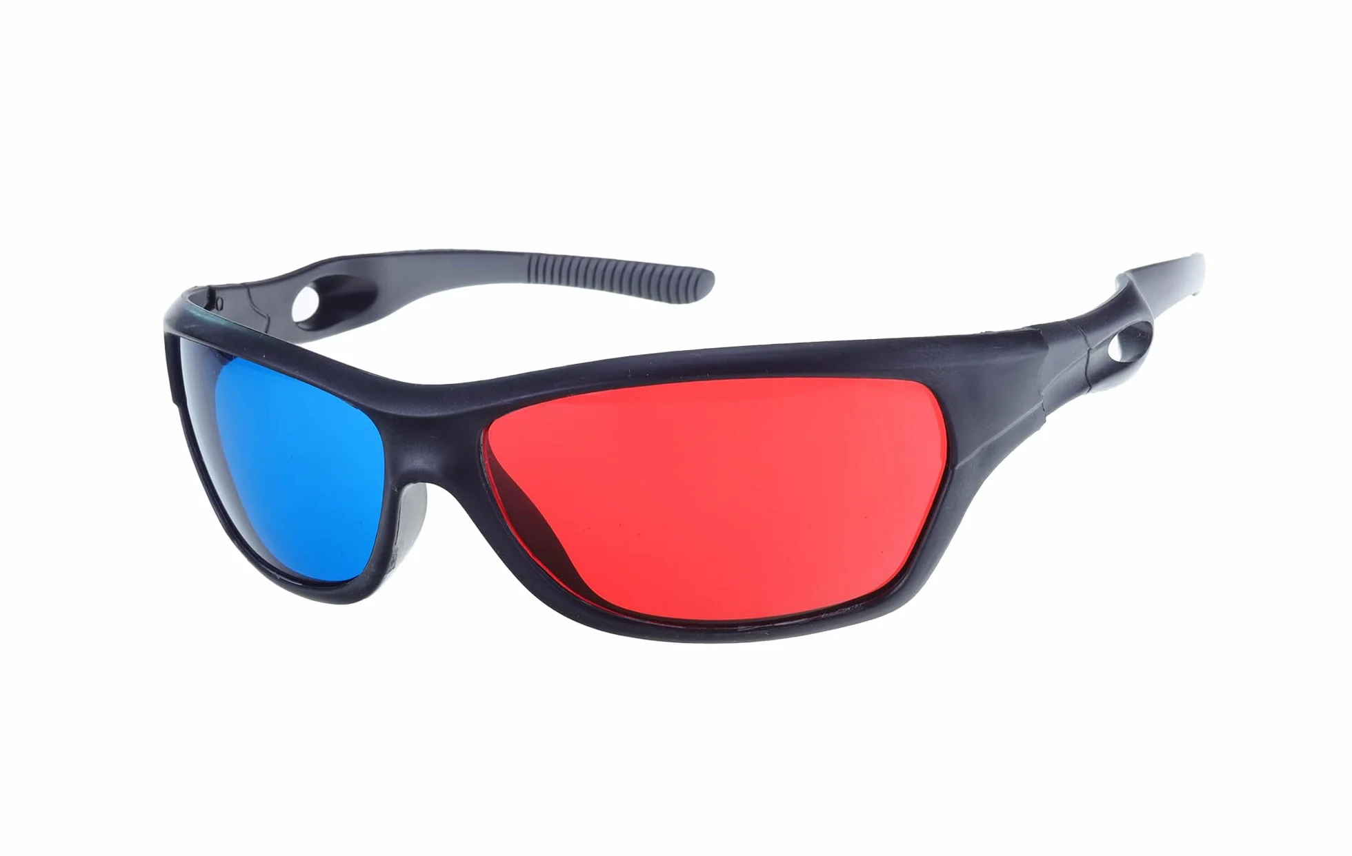 2x Czerwone i Niebiesko-zielone Okulary 3D Pasujące do Okularów Korekcyjnych na Filmy 3D, Gry i TV (1x Na Klips, 1x w Stylu Anaglifu)