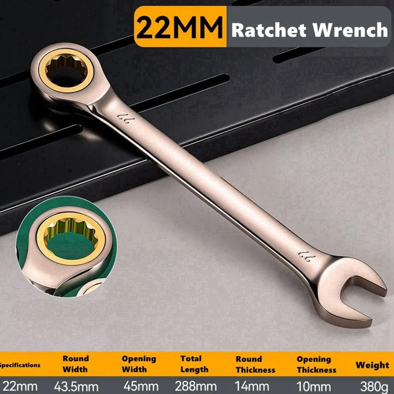 Klucze dynamometryczne Klucz grzechotkowy regulowany moment obrotowy 6-22mm klucz do narzędzi naprawy motocykli samochodów narzędzie mechaniczne klucz dynamometryczny(22mm)