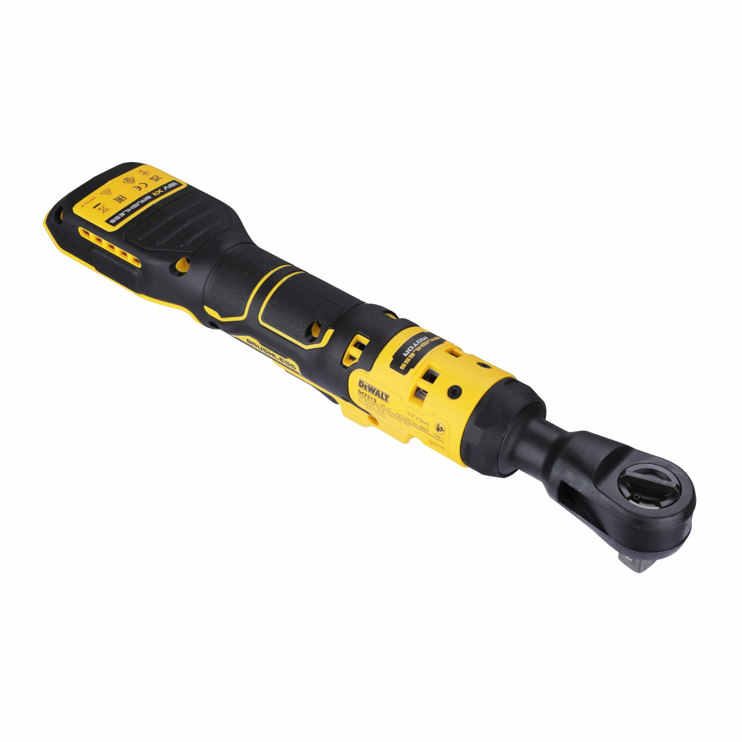 DEWALT DCF512N-XJ 18V XR bezszczotkowa grzechotka 1/5.1 cm z otwartą głowicą - goła jednostka