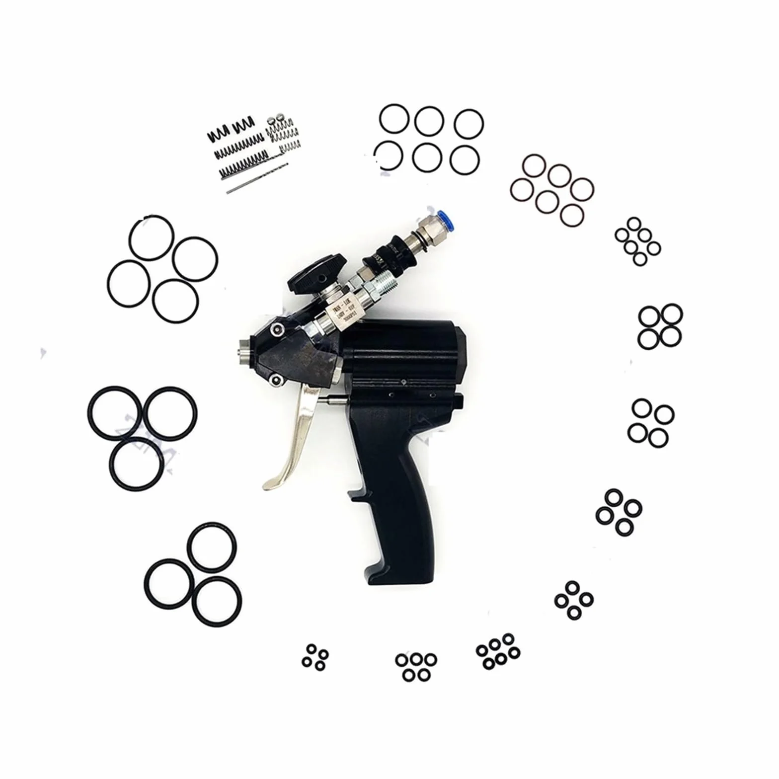 Pistolet natryskowy do pianki poliuretanowej P2 Pneumatyczny pistolet powłok wysokociśnieniowych Maks. 35 MPa 1-12 kg/min 0,2-1,2 1,6 mm Do użytku DIY