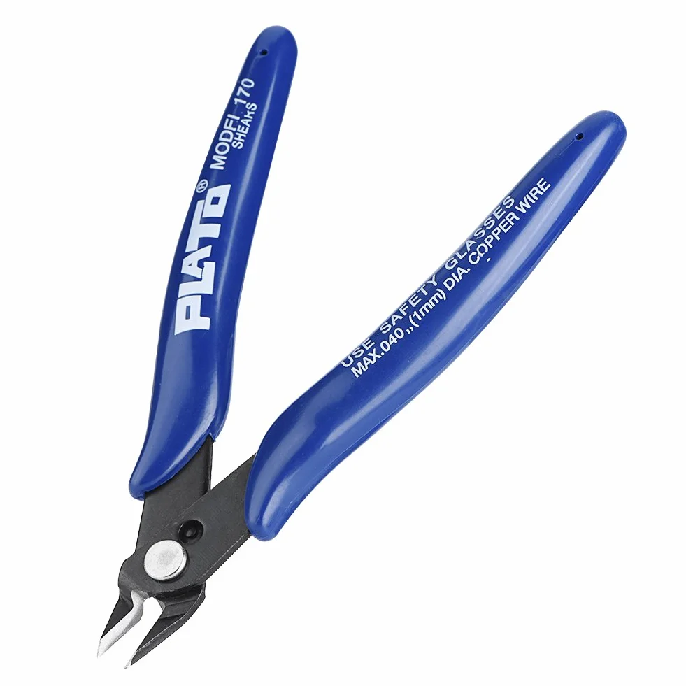 Richer-R 3D Printer Cutter Wire Cutter Accessories 3D Printer Accessories Side Cutting Nippers Cutter Snips Shears Diagonal Pliers Tool Compact, Lightweight, Refined and Comfortable Handle Design
