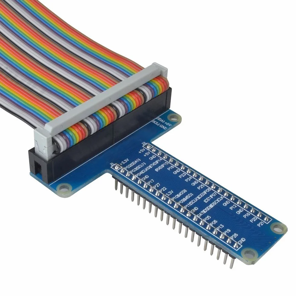 WINGONEER RPi GPIO płytka rozszerzająca Breakout z kablem taśmowym do Raspberry Pi 3 2