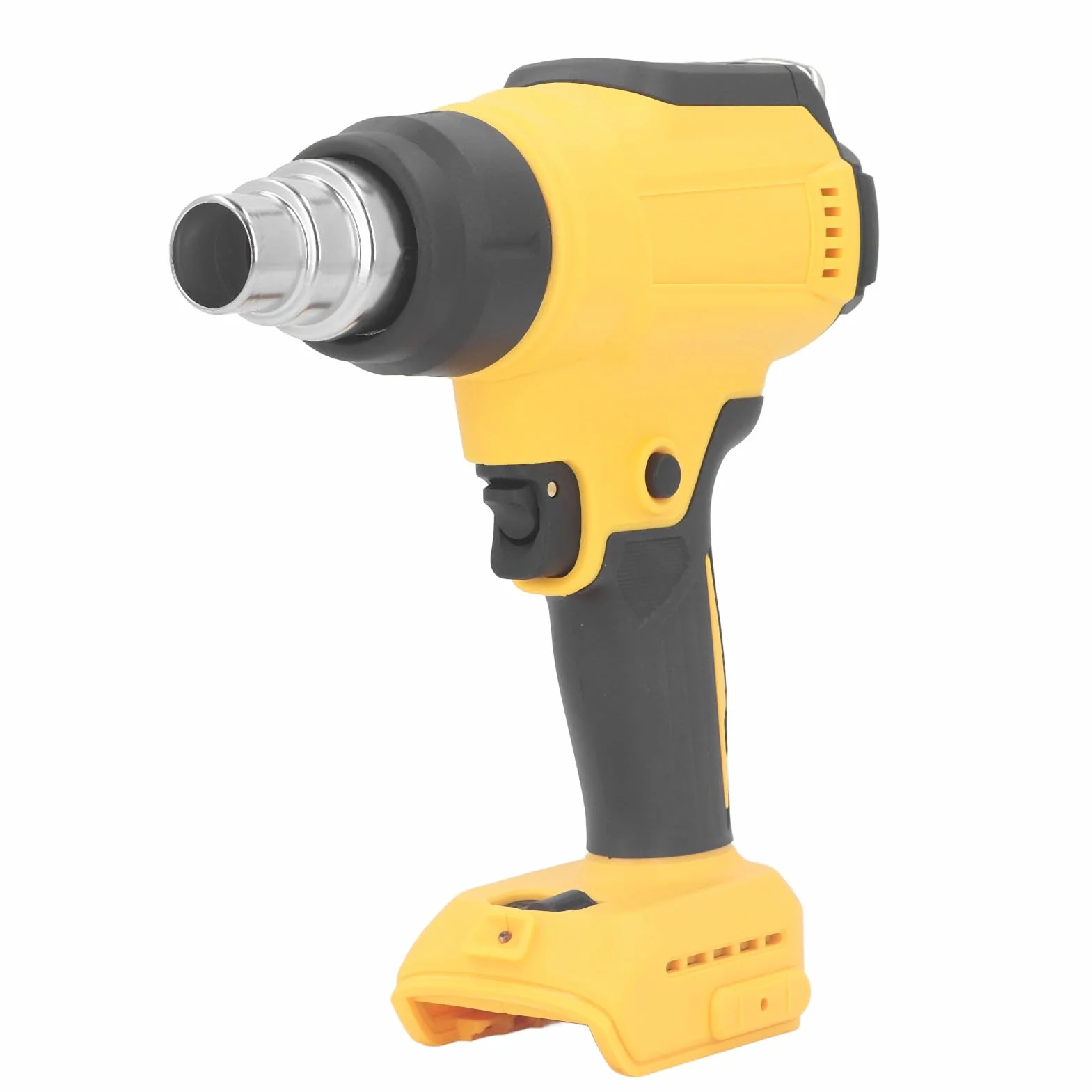 Bezprzewodowa Opalarka, Szybko Nagrzewająca się Opalarka 300 W z 3 Dyszami, Ceramiczny rdzeń Grzejny, Wyświetlacz LED, materiał ABS, do Akumulatora 18 V