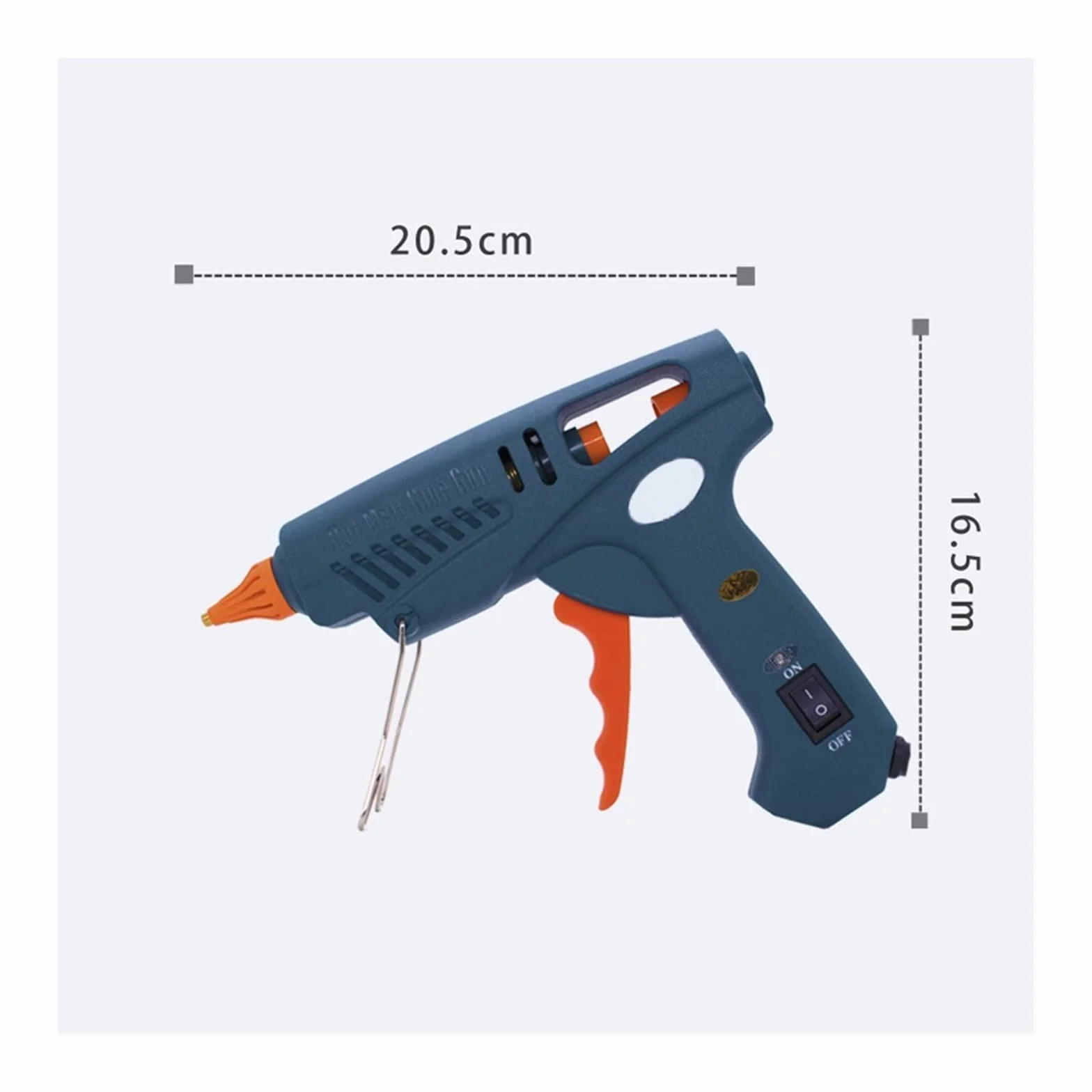 Pistolet Do Kleju Na GorąCo Pistolet Do Klejenia Torba Na Narzędzia Pistolet Do Klejenia Na Gorąco Miedziana Dysza Do 11mm Klej W Sztyfcie Domowe Rękodzieło DIY Klej Gorący Pistolet(Set A)