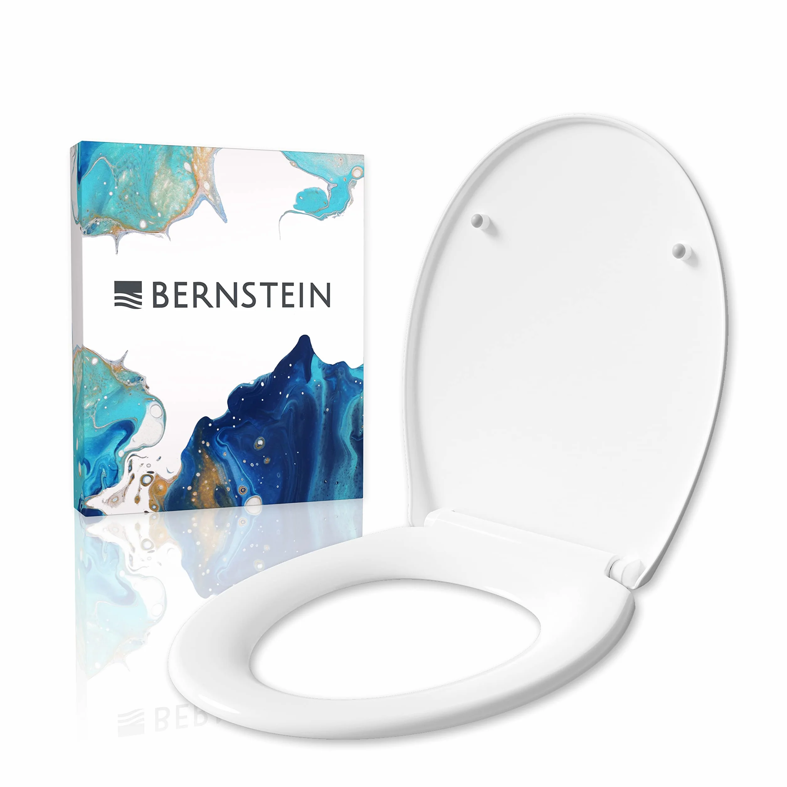 Bernstein U2004 deska sedesowa wolnoopadająca Softclose - duroplast antybakteryjny, szybki demontaż Take-Off, biała deska WC, uniwersalna pokrywa sedesowa
