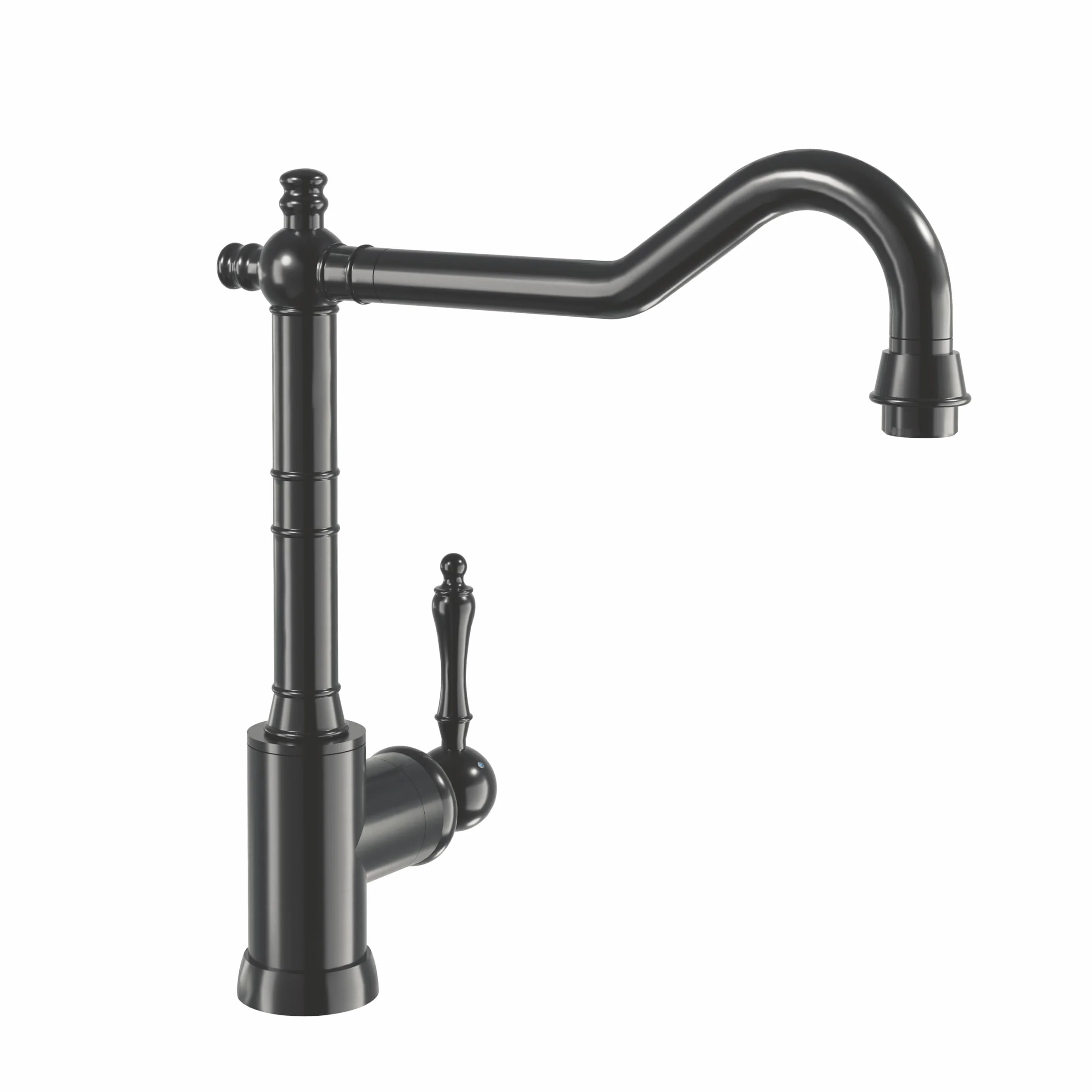 Villeroy & Boch Avia 2.0 bateria kuchenna, wysokociśnieniowa, kran kuchenny z ceramicznym wkładem i zakresem obrotu 360°, energooszczędna, wysokość wylewki 235 mm, antracyt