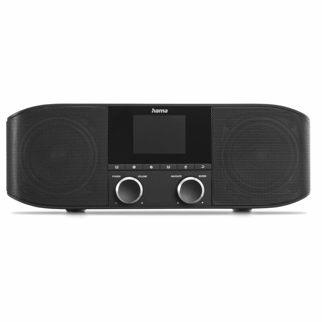 Hama DAB Plus Radio Kuchenne Bluetooth DR1410BT Cyfrowe Stereo Budzik AUX 3,5 mm FM Kolorowy Wyświetlacz Czarny