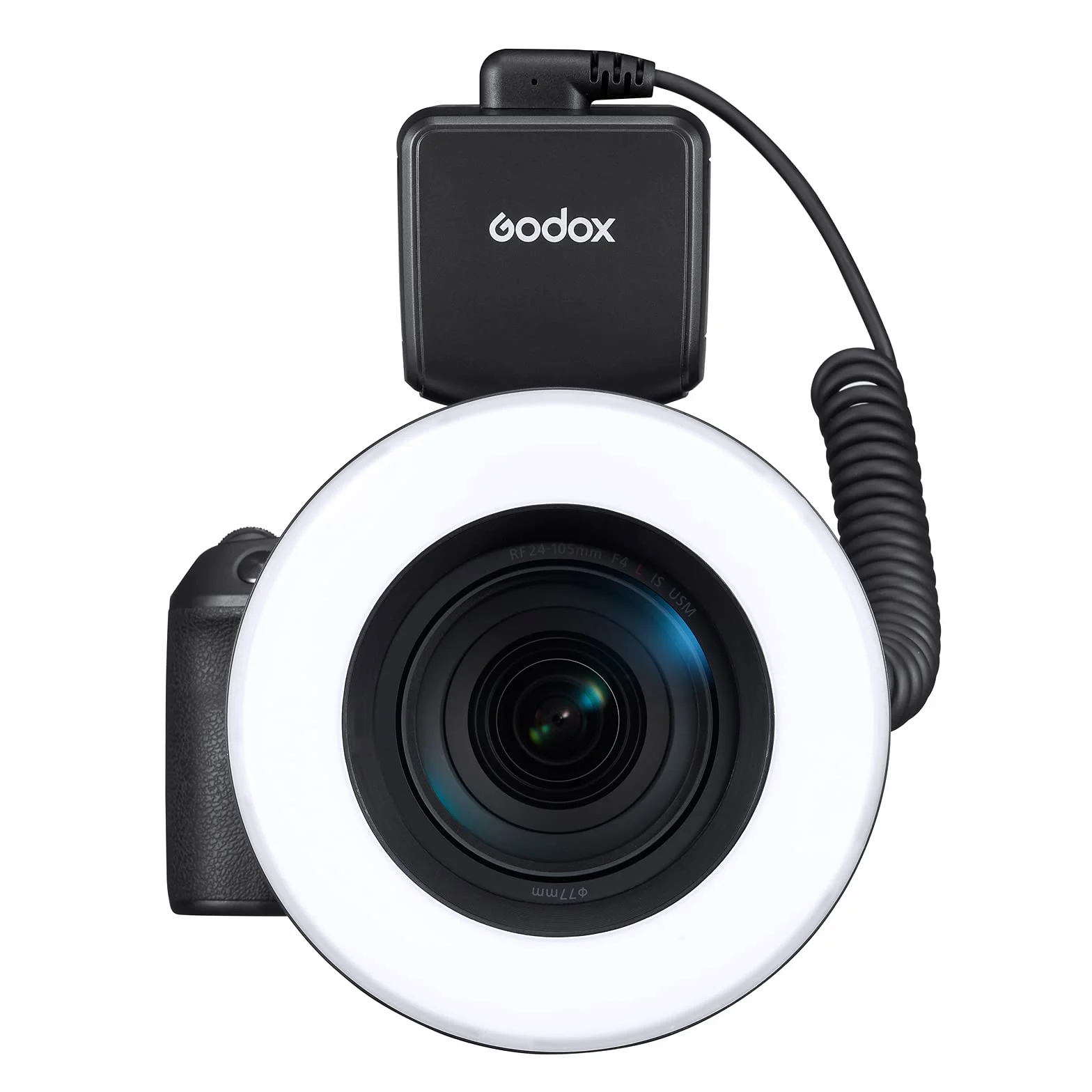 GODOX RING72 Makro lampa pierścieniowa LED Elastyczne, obrotowe oświetlenie 360 ​​° Pół- lub pełne światło, 5600K Odpowiednie do zbliżeń Youtube, filmów i obiektów portretowych