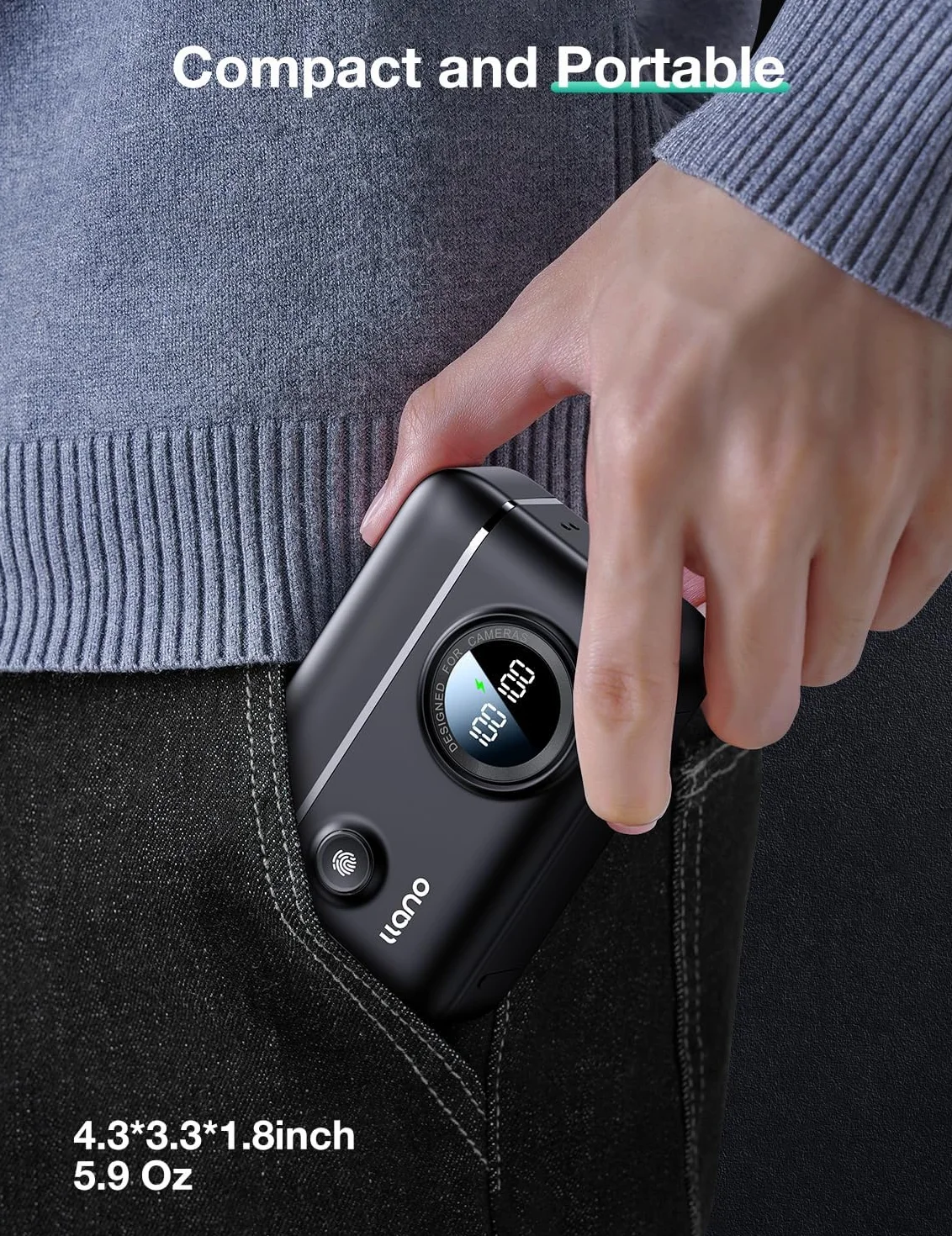 llano NP-FZ100 podwójna ładowarka szybka 18 W do Sony A7iii A7R V A6700 2 akumulatory 2400 mAh