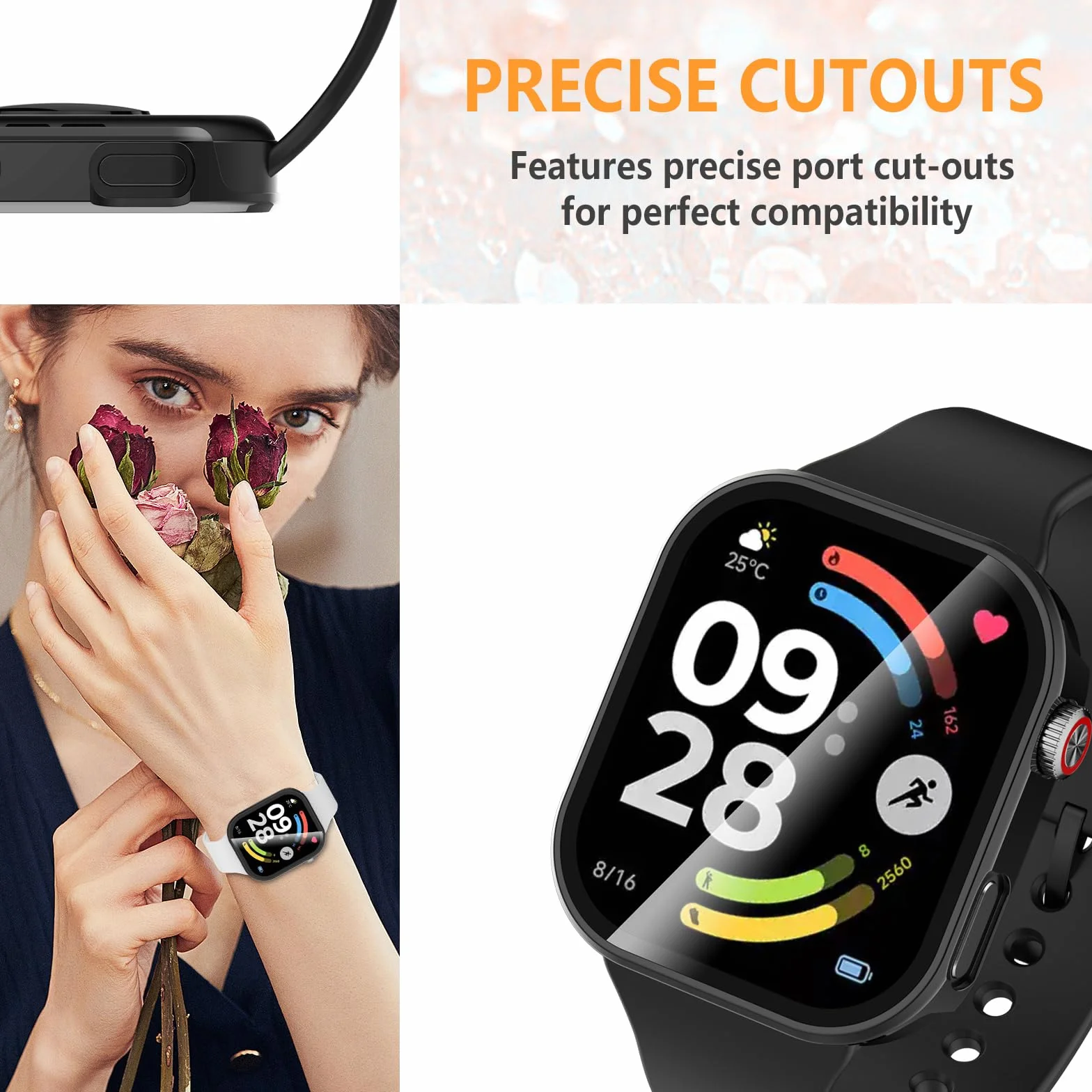 Etui ochronne z folią Xiaomi Redmi Watch 6 5 sztuk Hianjoo