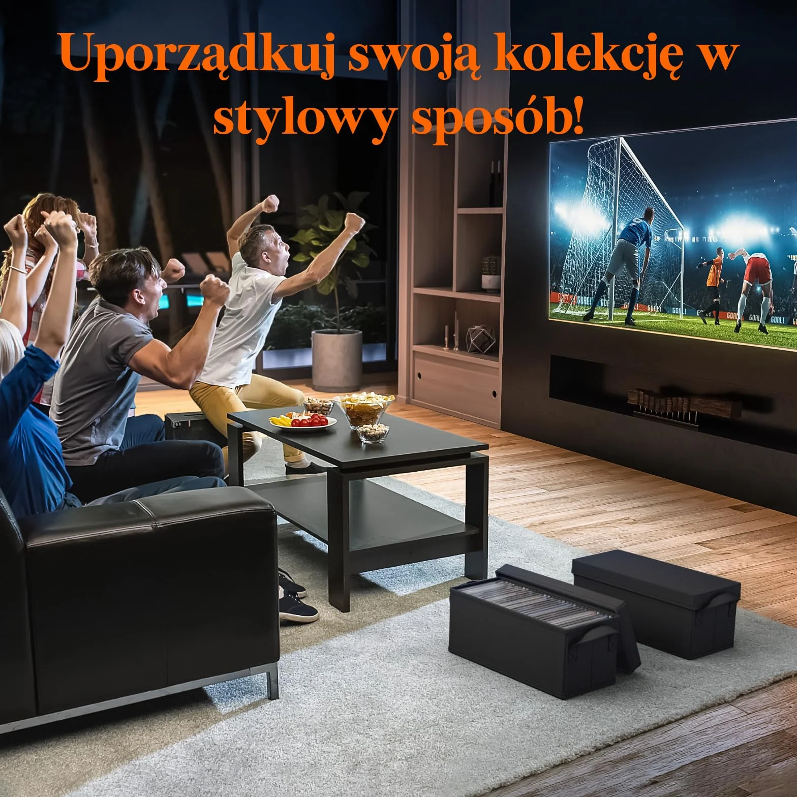Lifewit Pudełko do przechowywania płyt 4 sztuki 120 płyt czarny