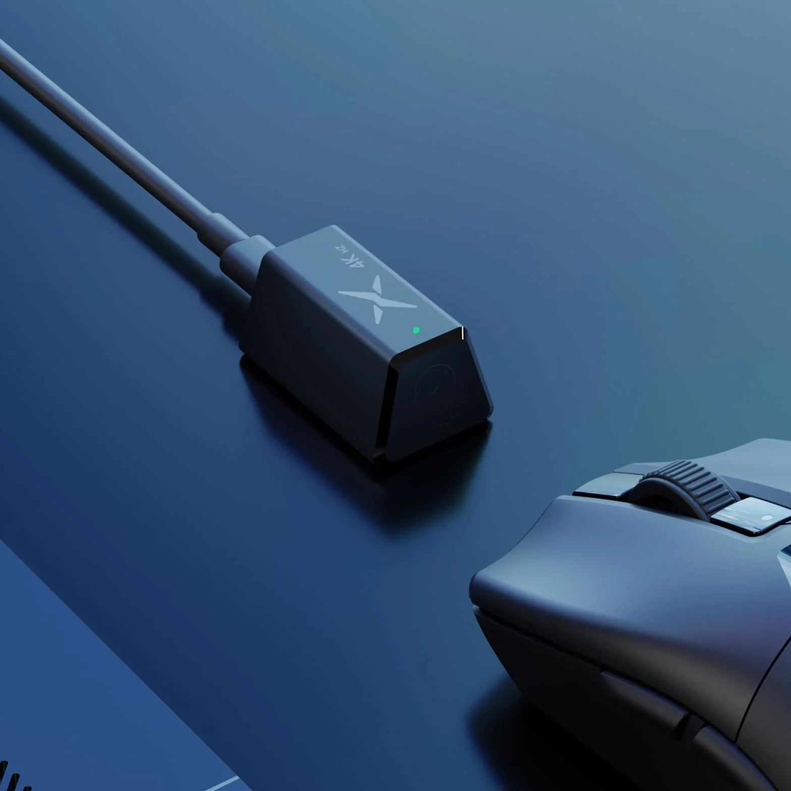 DeLUX Hyperspeed 4000Hz odbiornik bezprzewodowy do M800Ultra, 4kHz Dongle, czarny
