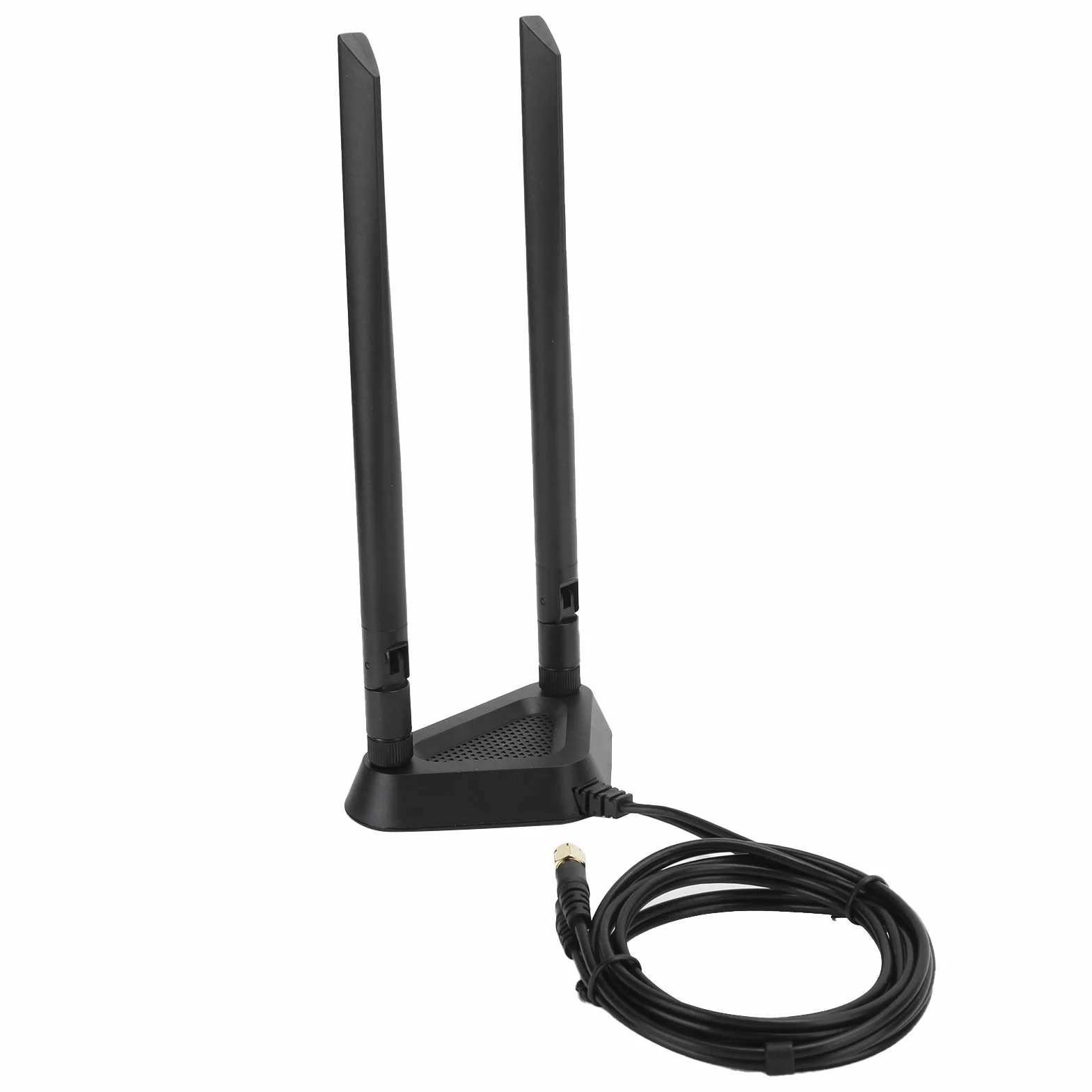 ASHATA Antena WiFi magnetyczna RP-SMA 1,1 m przedłużacz do routera
