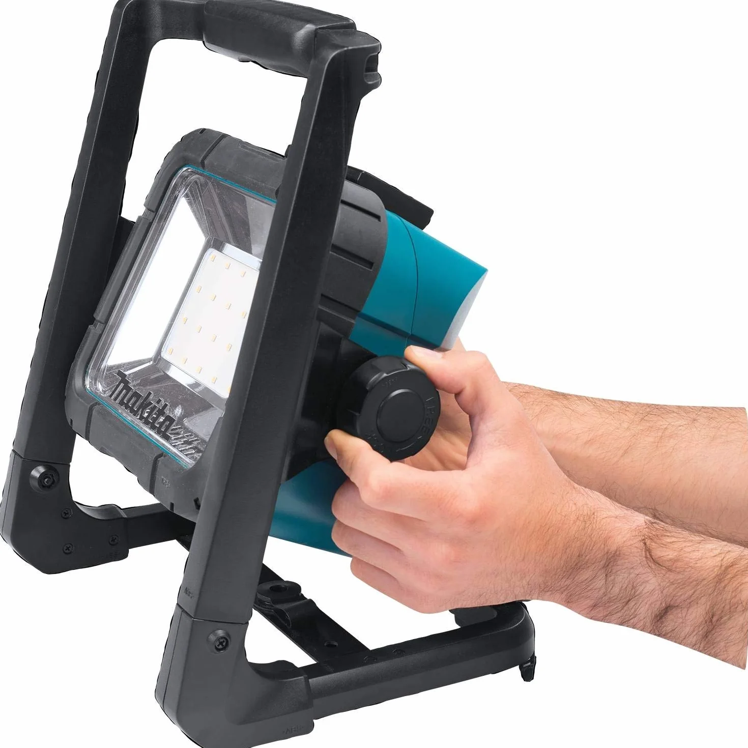 Makita DML805 Reflektor Budowlany LED 10 W 230 V Czarny/Turkusowy 26,42 x 33,02 x 16,51 cm