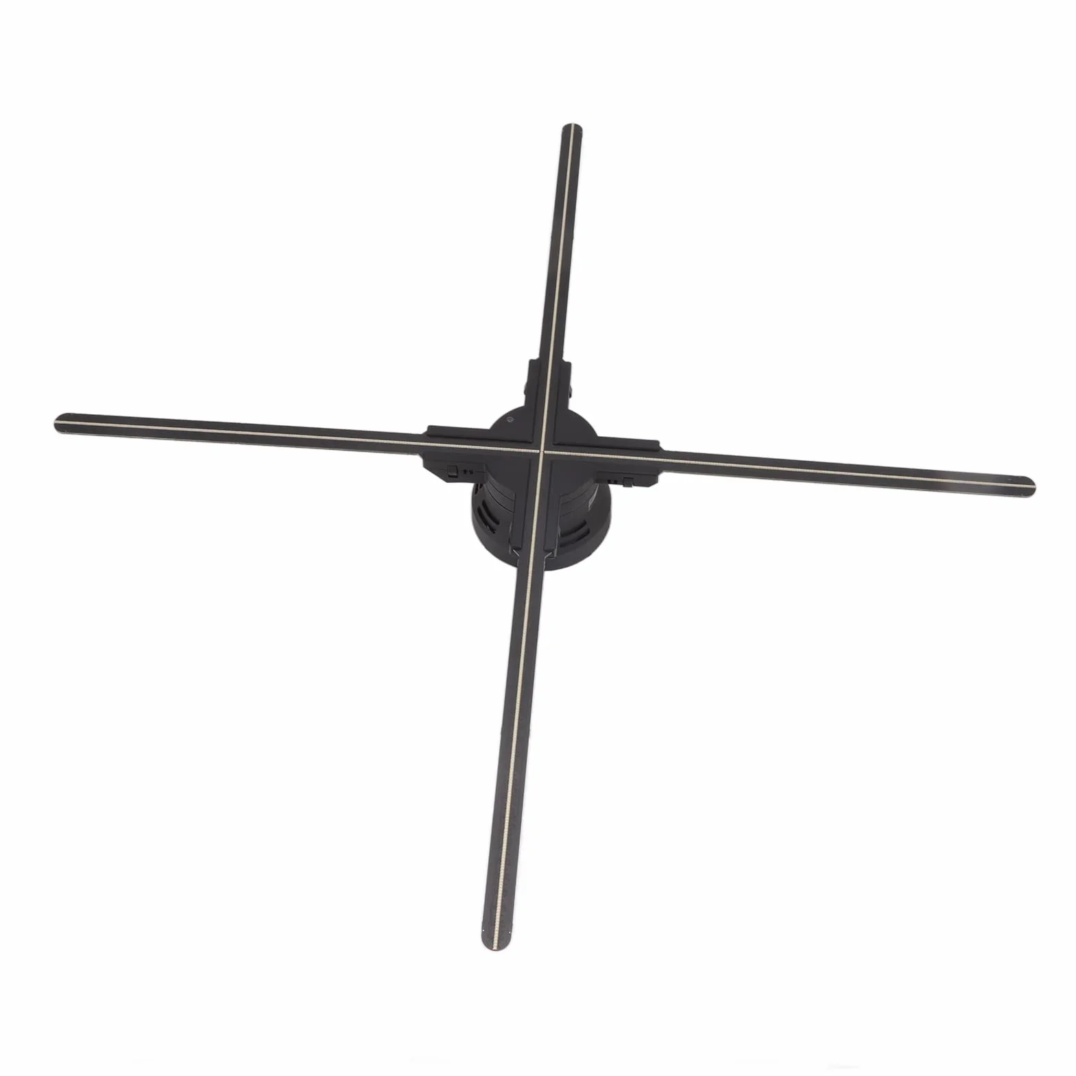 Hologram 3D WiFi 1600 x 832 832 diody LED wentylator stereo wyświetlacz z audio 70 cm dekoracja