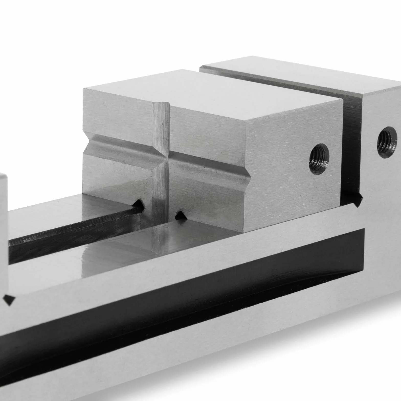 EBERTH Imadło precyzyjne z wrzecionem, szerokość szczęk 100mm, maksymalna siła zacisku 125mm, wysokość szczęk 45mm, wykonane z wytrzymałej stali, profesjonalne, do różnych prac, imadło warsztatowe