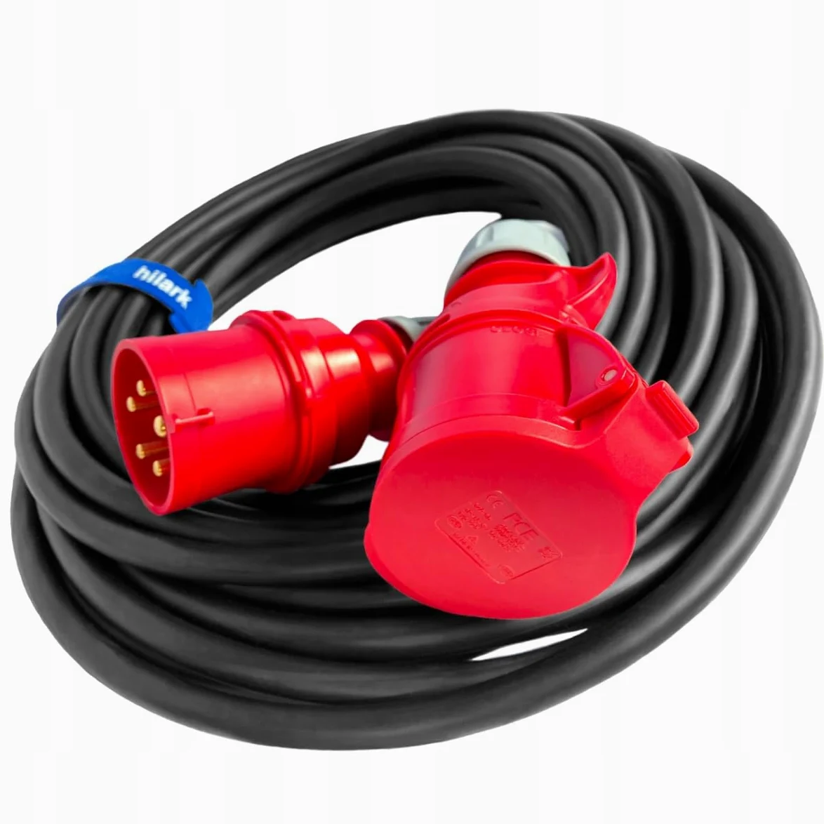 Hilark Cable Tech Przejściówka siłowa, 16A 5P na 32A 5P IP44 25M