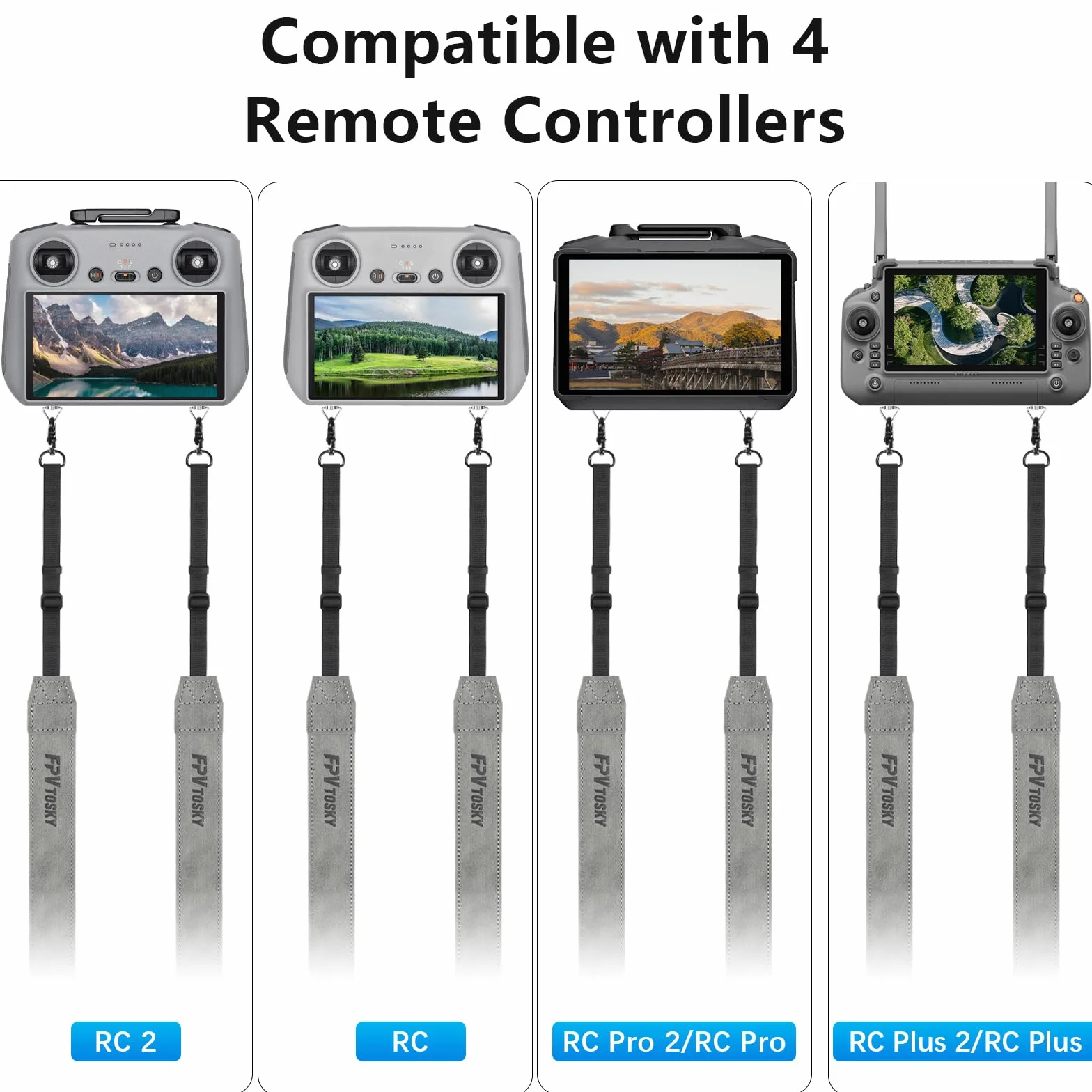 DJI pasek na szyję do kontrolera Mini 4, miękka skóra, kompatybilny z Mini 3, Mavic 3, Air 3S