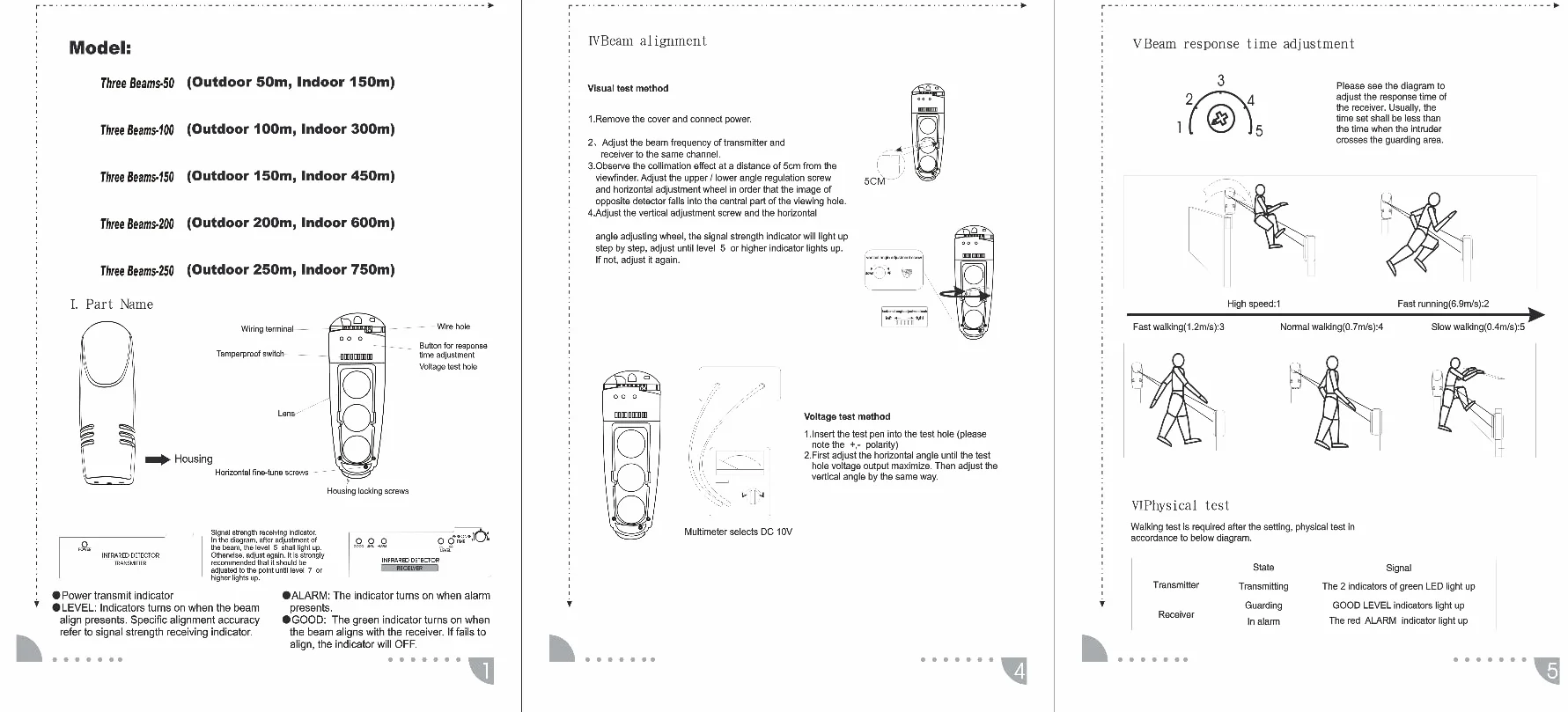 Detektory potrójnej wiązki Alarm potrójnej wiązki Fotoelektryczny detektor podczerwieni LED System bezpieczeństwa Transmisja bezprzewodowa dla systemu alarmowego w domu (ABE-250)