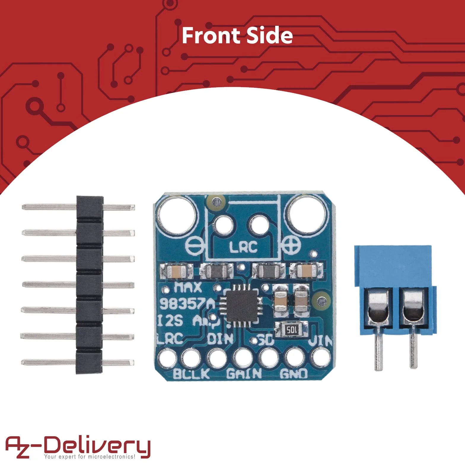AZDelivery I2S 3W Wzmacniacz klasy D Breakout - MAX98357A [ADA3006]