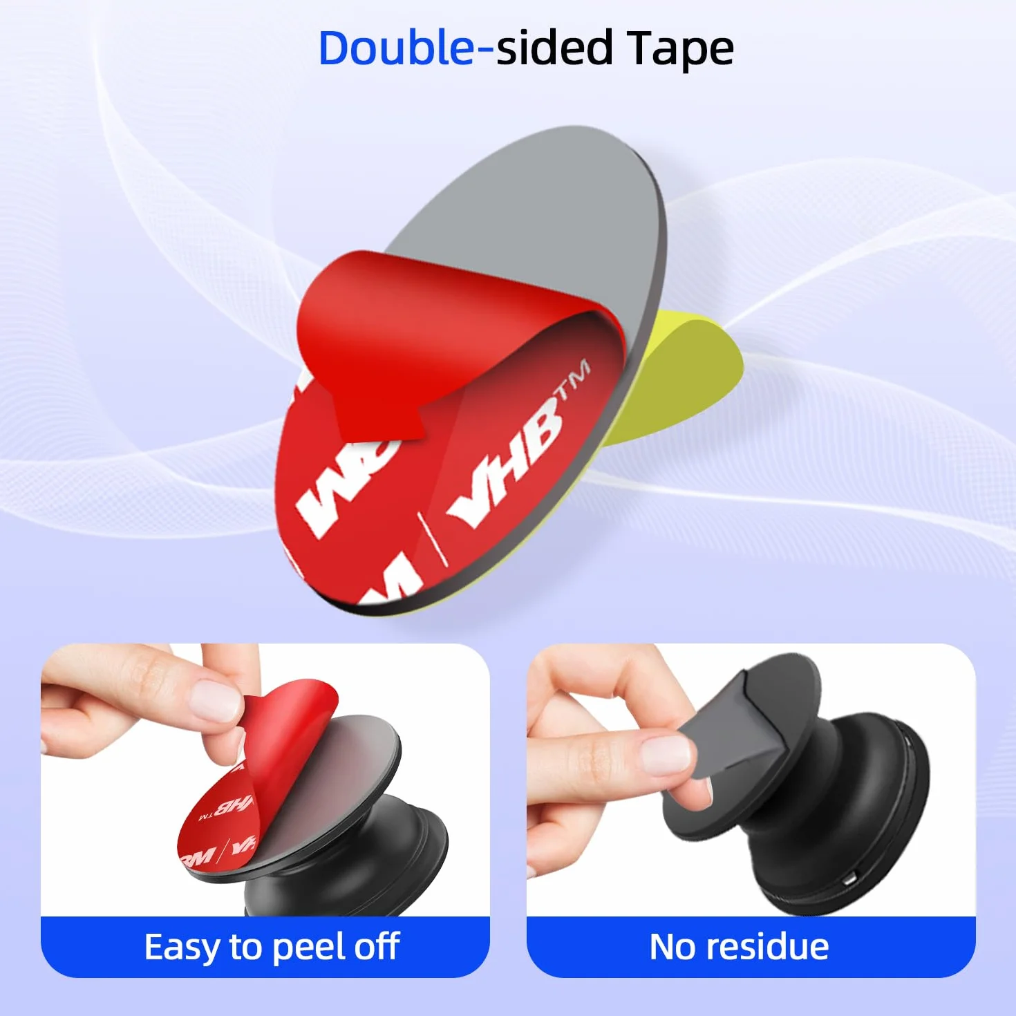 Volport 3M VHB samoprzylepne podkładki dwustronna taśma montażowa 35 mm 6 sztuk do Popsocket