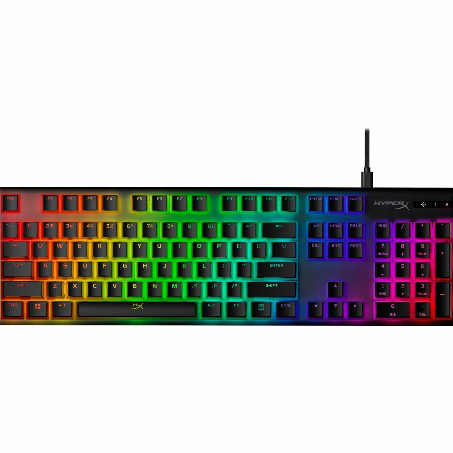 HyperX Keycaps Pudding Pełny zestaw kluczy PBT Czarny