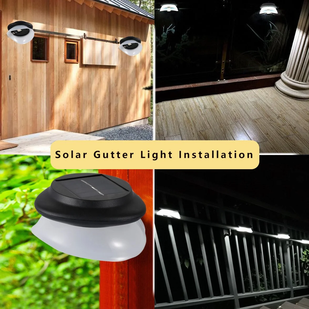 SMY Lighting Lampa solarna LED do użytku na zewnątrz, z regulowanym uchwytem, wodoodporna IP55, do ogrodzenia, ogrodu, na ścianę, podwórko, (czysta biel)