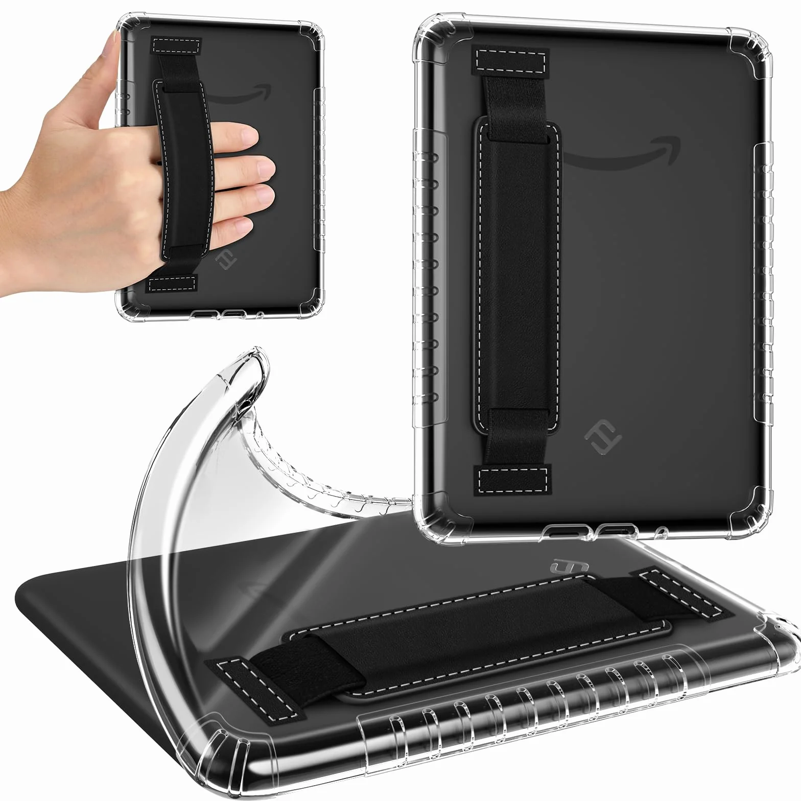 Fintie etui Kompatybilny z Kindle Paperwhite 12 generacji 2024 Kindle Colorsoft Signature Edition przezroczyste TPU odporne na uderzenia i zarysowania