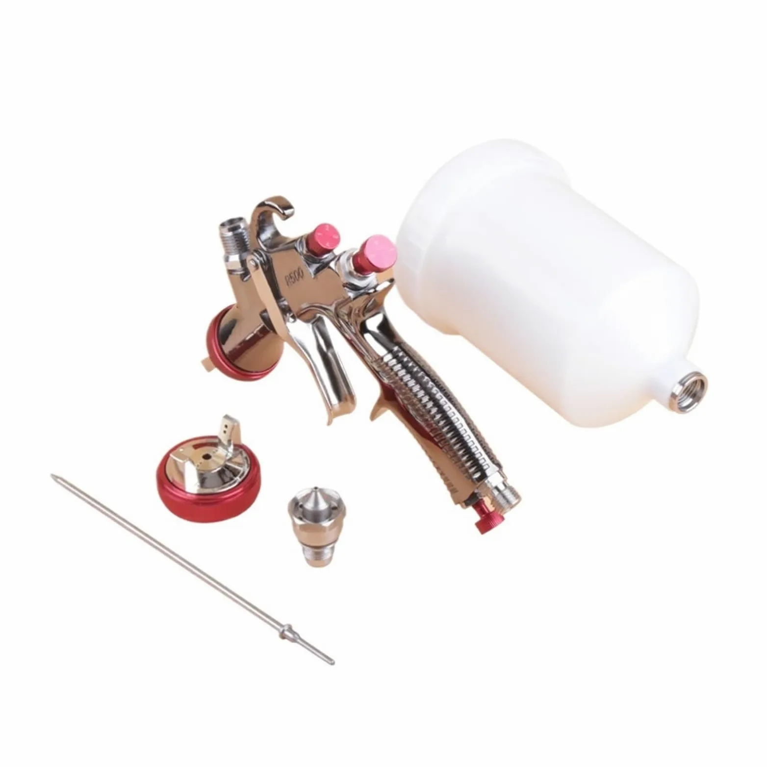 Pistolet Natryskowy 1,3 Mm R500 I Wymienne Dysze,5,7, 2,0, Aerograf Do Malowania Końcowego Wysoka Precyzja Atomizacji(1.3 2.0)