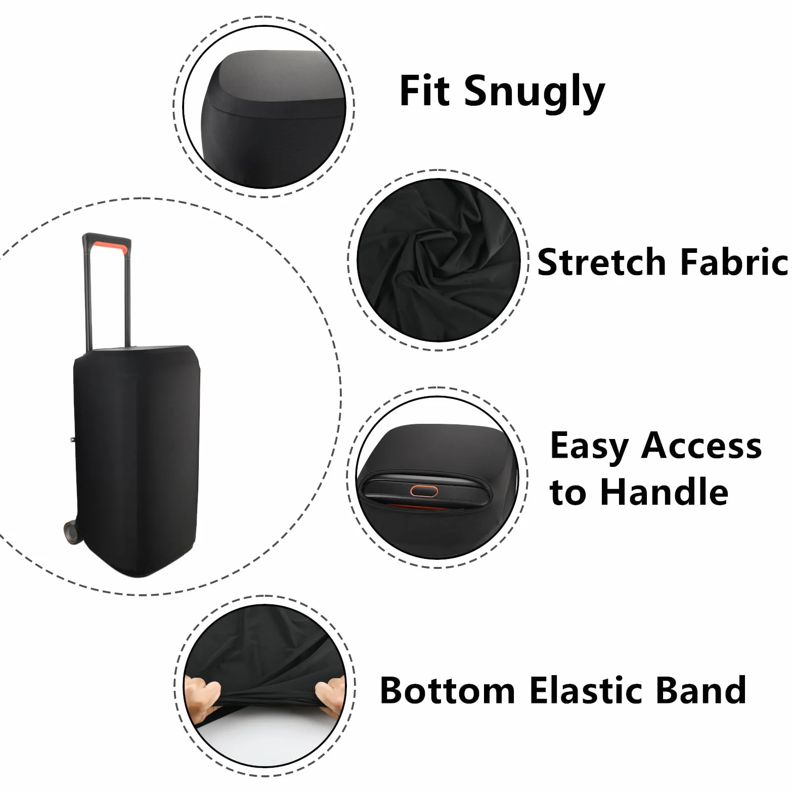 Futerał Ochronny Dust Cover do JBL Partybox Stage 320/310 Czarny