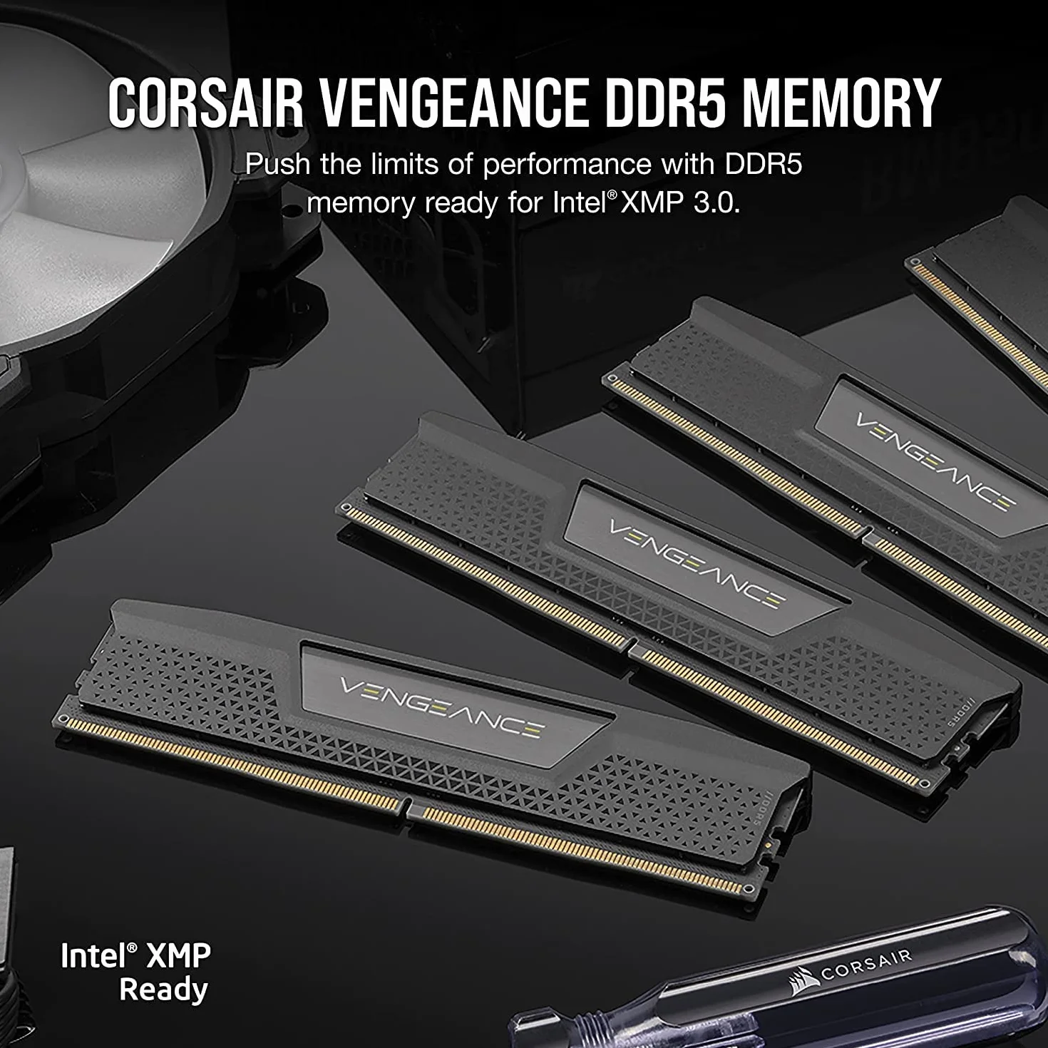 Corsair VENGEANCE DDR5 32GB 6400MHz C32 Pamięć RAM Intel Czarna