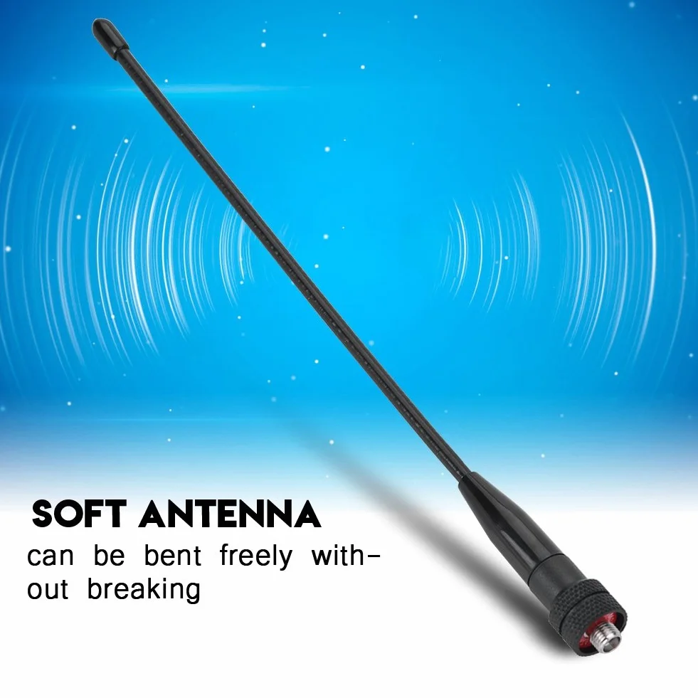 Antena Walkie Talkie SMA damska miękka 144/430 MHz do HYT dwukierunkowe radio