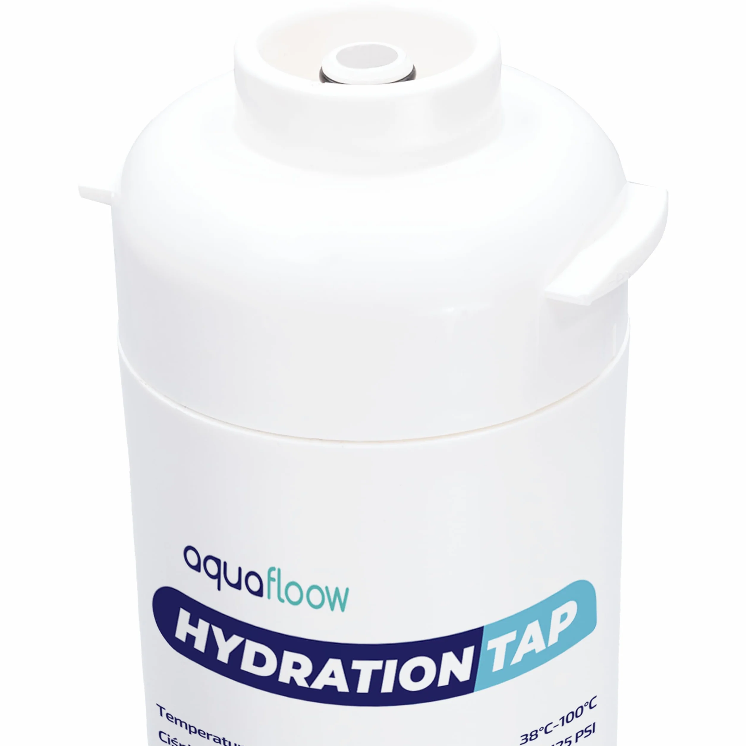 Aquafloow 2x Filtr do podzlewowego systemu filtracji wody, filtr wody z redukcją chloru, filtr z węglem aktywnym, wysoka skuteczność redukcji chloru 30 000 litrów lub 6-12 miesięcy
