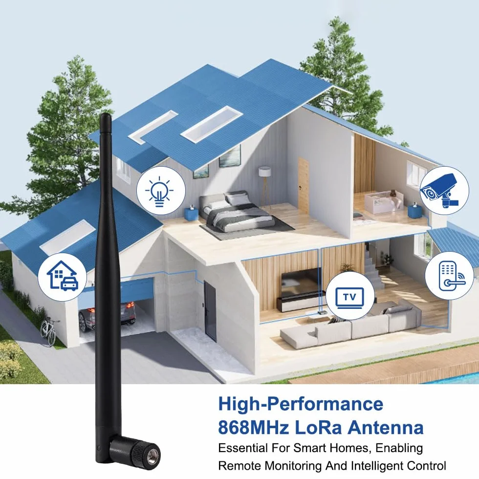 Antena LoRa 868 MHz Omni-Directional 3 dbi SMA do Meshtastic ESP32 LoRa OLED z przedłużaczem IPEX 18 cm 2 sztuki