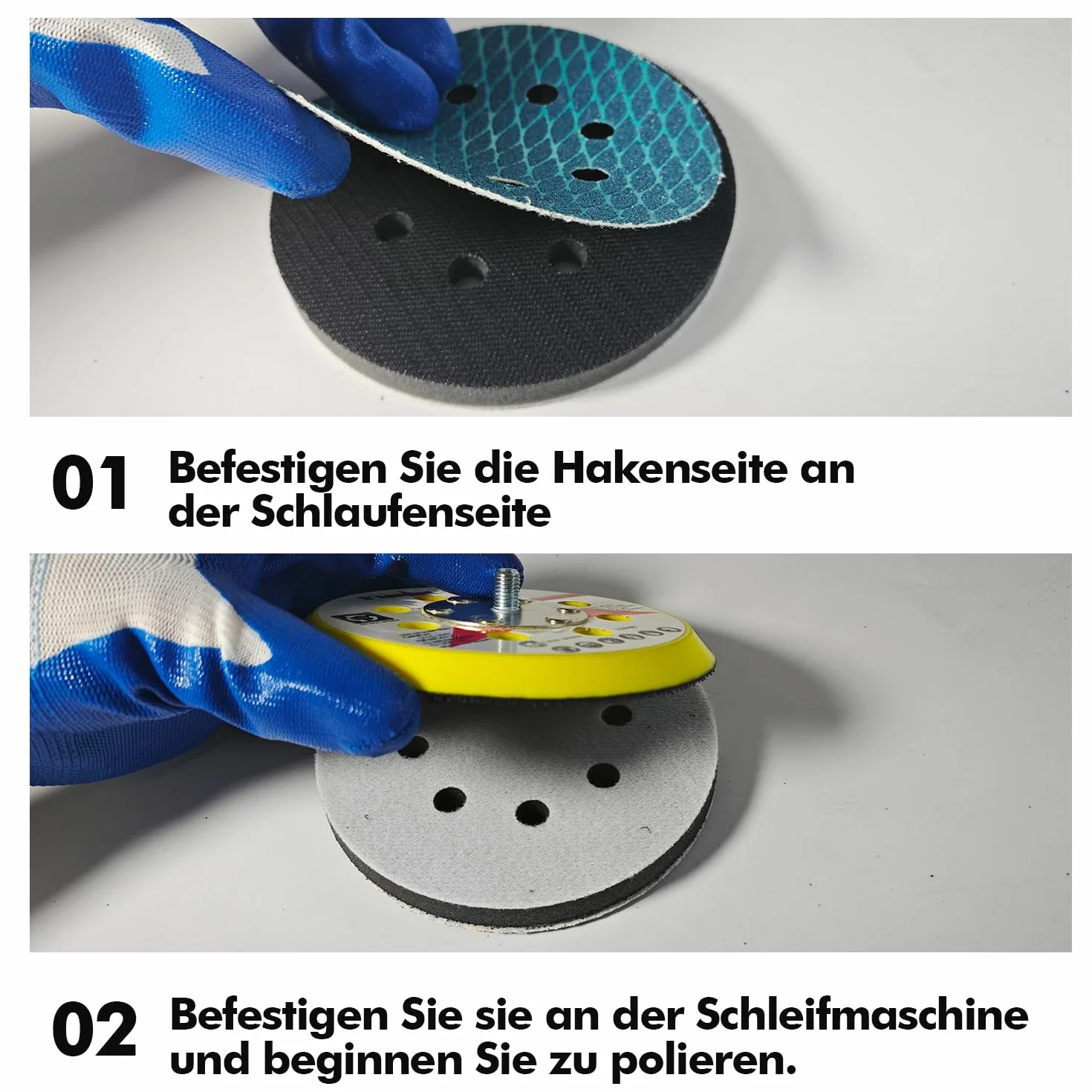 6 szt. 125 mm papier ścierny, szlifierki mimośrodowe, amortyzator polerski, mimośrodowe tarcze szlifierskie, 8 otworów, materiał ścierny do szlifierek mimośrodowych, szlifierek, polerek, 2 szt