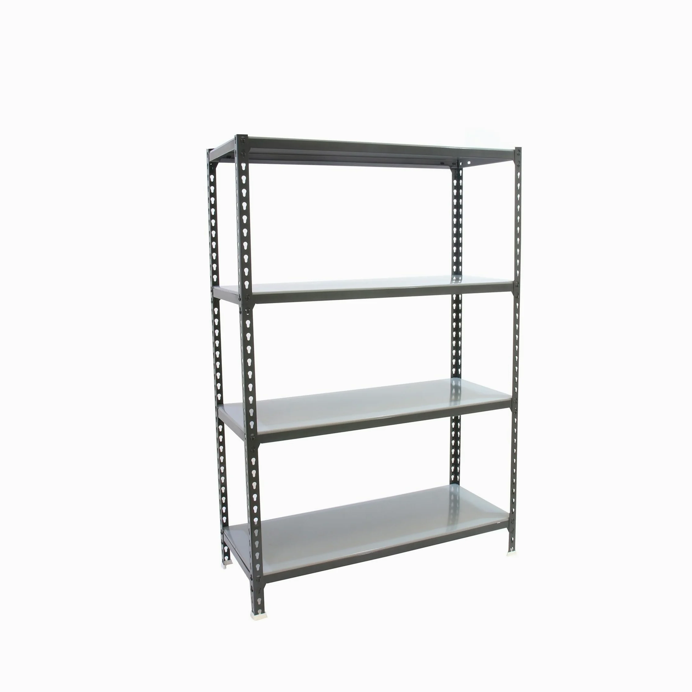 Simon Rack Regał metalowy 1500x1200x500 mm, 4 półek, nośność 200 kg na półkę, regał magazynowy i garażowy, stabilna konstrukcja, kolor Antrakit/Ocynkowany – SimonClick