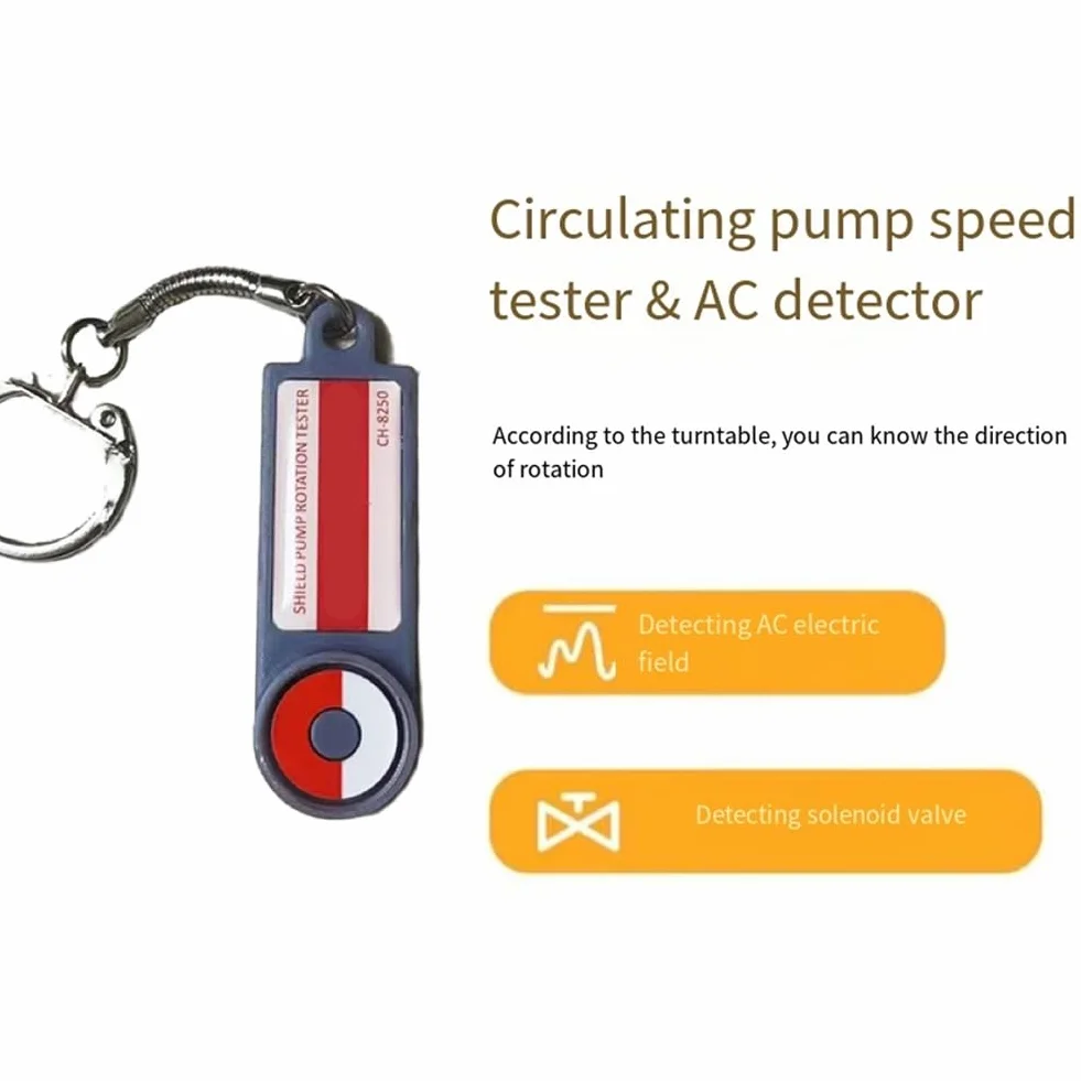Tester obrotu pompy cyrkulacyjnej czujnik prądu zmiennego zawór elektromagnetyczny wykrywa narzędzie wbudowany wskaźnik sezonowy kontrola ogrzewania pompy obiegowe obrót wskaźnik kierunku
