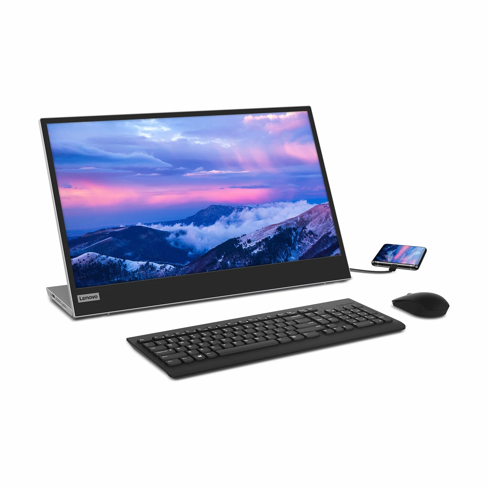 Lenovo L15 Mobilny monitor 15,6 cala FHD 1080p IPS USB Type-C czarny