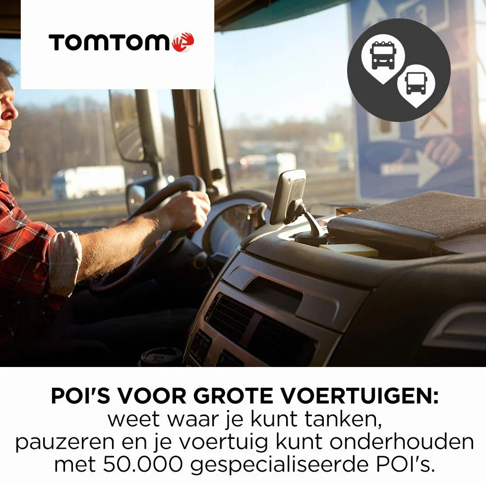 TomTom GO Professional 620 nawigacja GPS dla ciężarówek (mapy Europy, TomTom Traffic, Wi-Fi, POI dla dużych pojazdów)