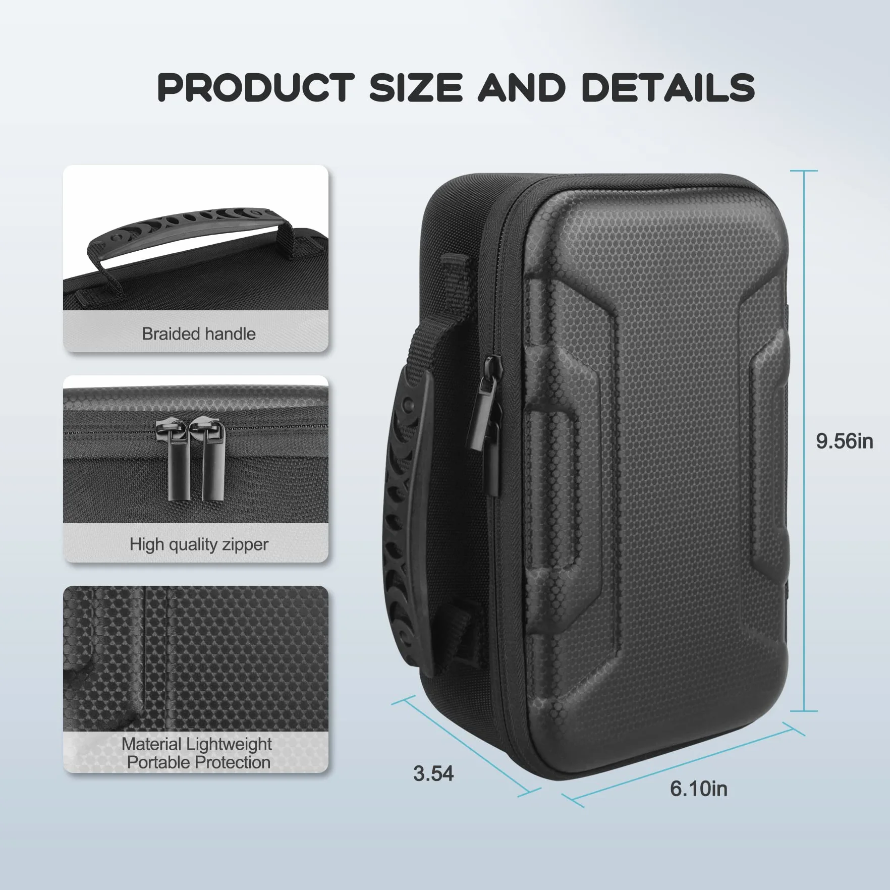 Twarde etui do Nebula Capsule 3 Laser, wodoodporne, pyłoszczelne (czarne)