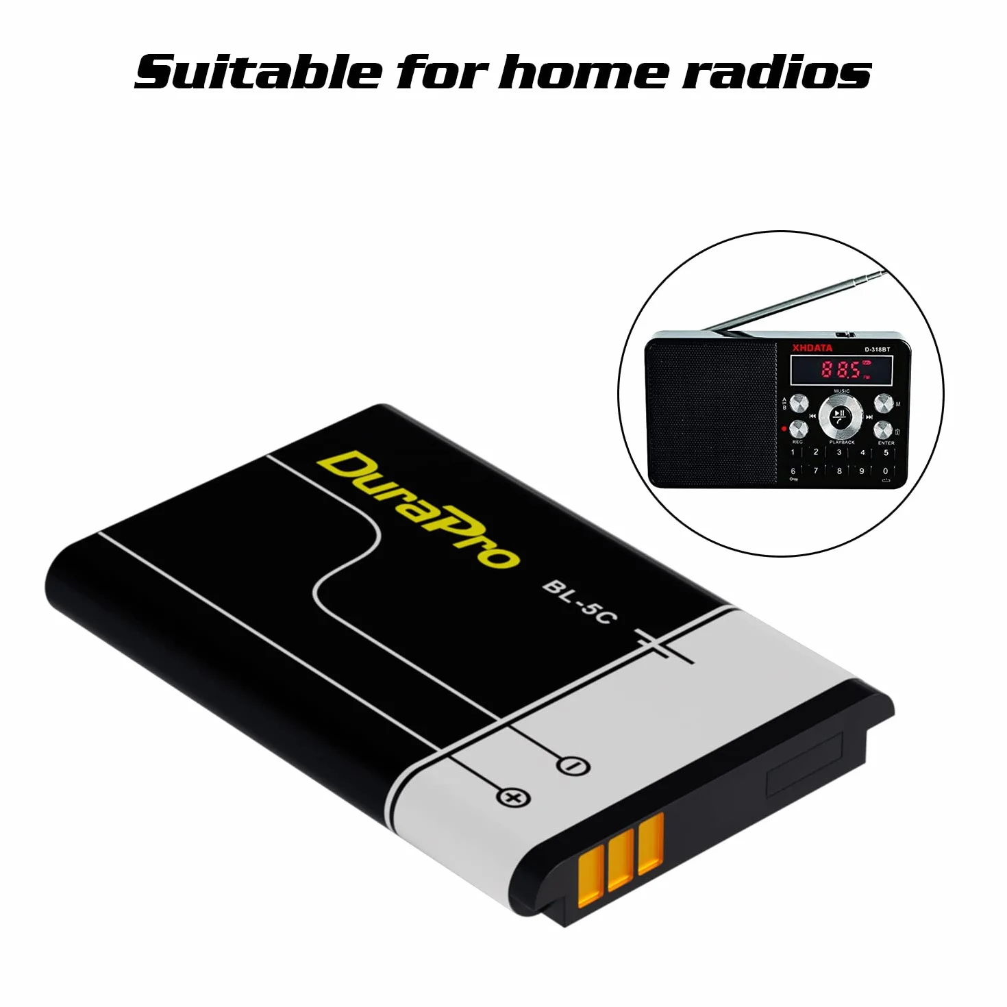 DuraPro 2X akumulator BL-5C do Nokia 2710N, 2730C, 3100, 3109C, 3110C, 3110e, 3120, 3555, 3650, 3660 Nokia 110, 1100, 1101, 1110, 1110i, 1112, 1200, 1208, 1209, 130