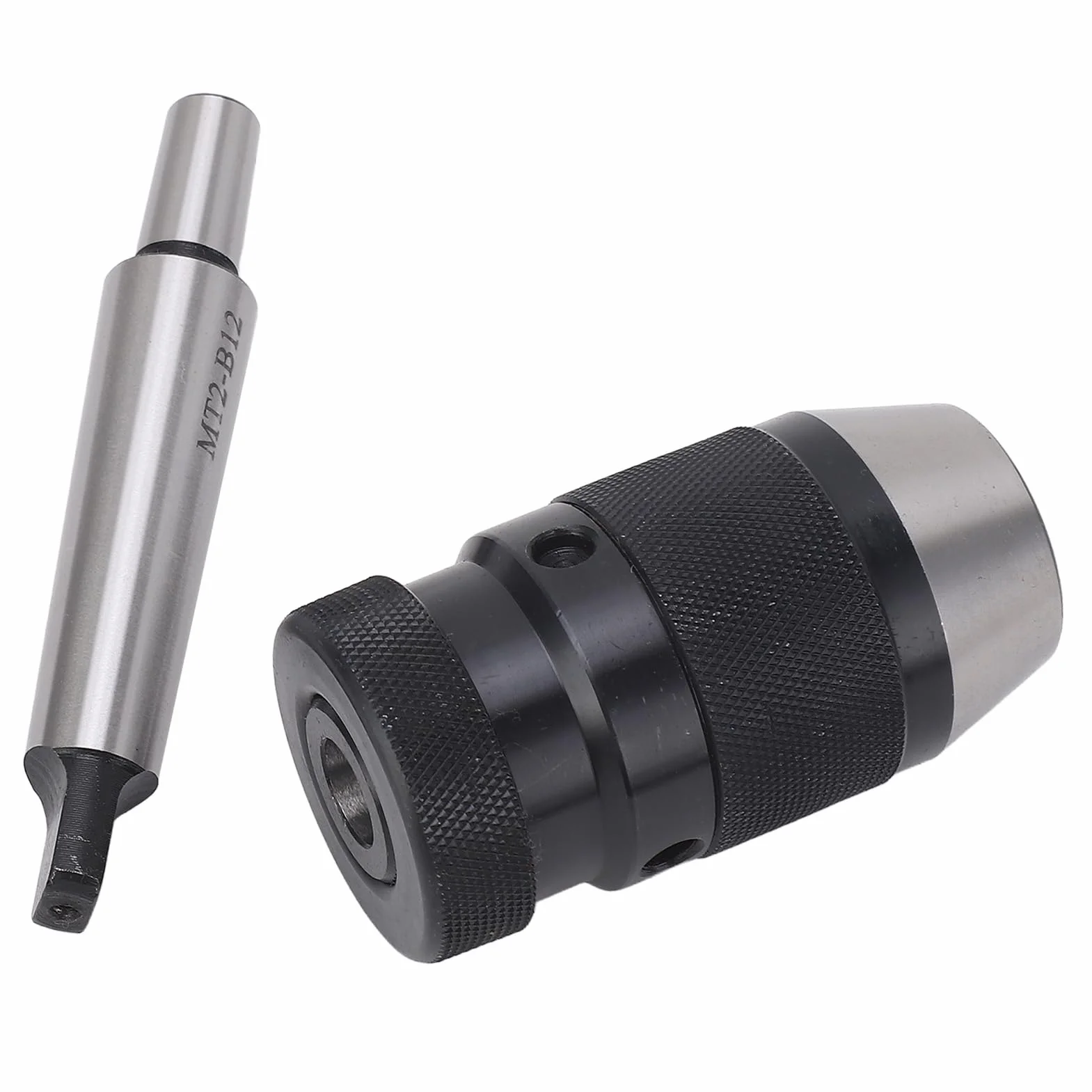Uchwyt wiertarski Kuuleyn, bezkluczowy uchwyt wiertarski, samozaciskowy uchwyt wiertarski B12 od 1 do 10 mm z trzpieniem MT2 do B12, szeroko stosowany w różnych wiertarkach,