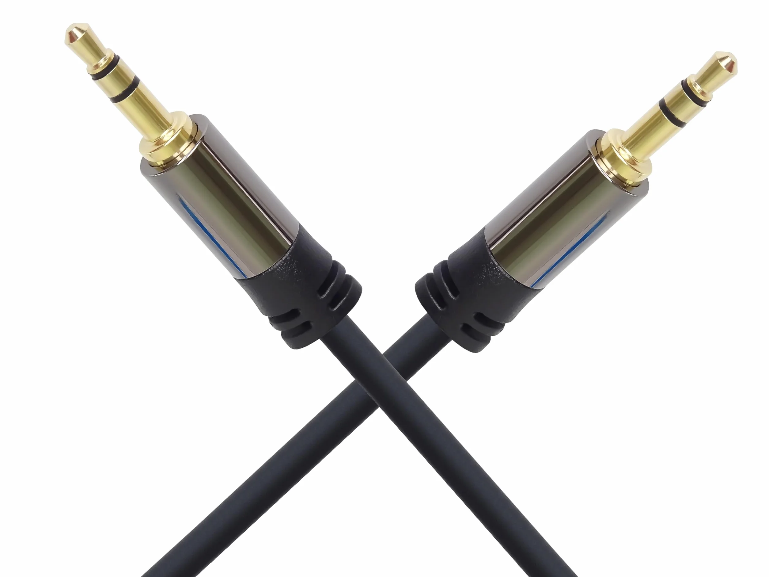 PremiumCord Kabel Stereo HQ Jack 3,5 mm, Wtyczka Jack 3,5 mm do Wtyczki, Kabel Połączeniowy Audio Zestawu Słuchawkowego Aux, Ekranowany, Złącze Metalowe, M/M, Długość 3 m