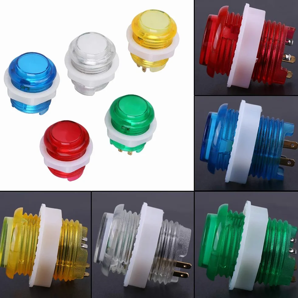 Pssopp 5PC Button podświetlane przyciski LED z mikroprzełącznikiem do części konsoli od Machine Games