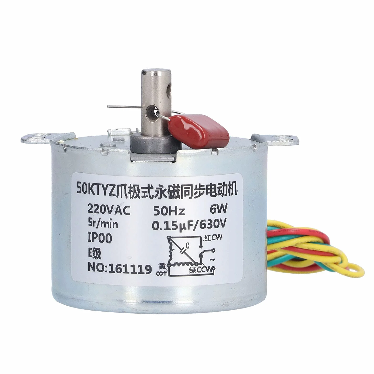 ViaGasaFamido AC220V 5RPM 50KTYZ Motoreduktor Silnik Redukcyjny Wysoki Moment Obrotowy Elektryczny Mikro Motoreduktor Redukcyjny średnica Skrzyni Biegów,Motoreduktor