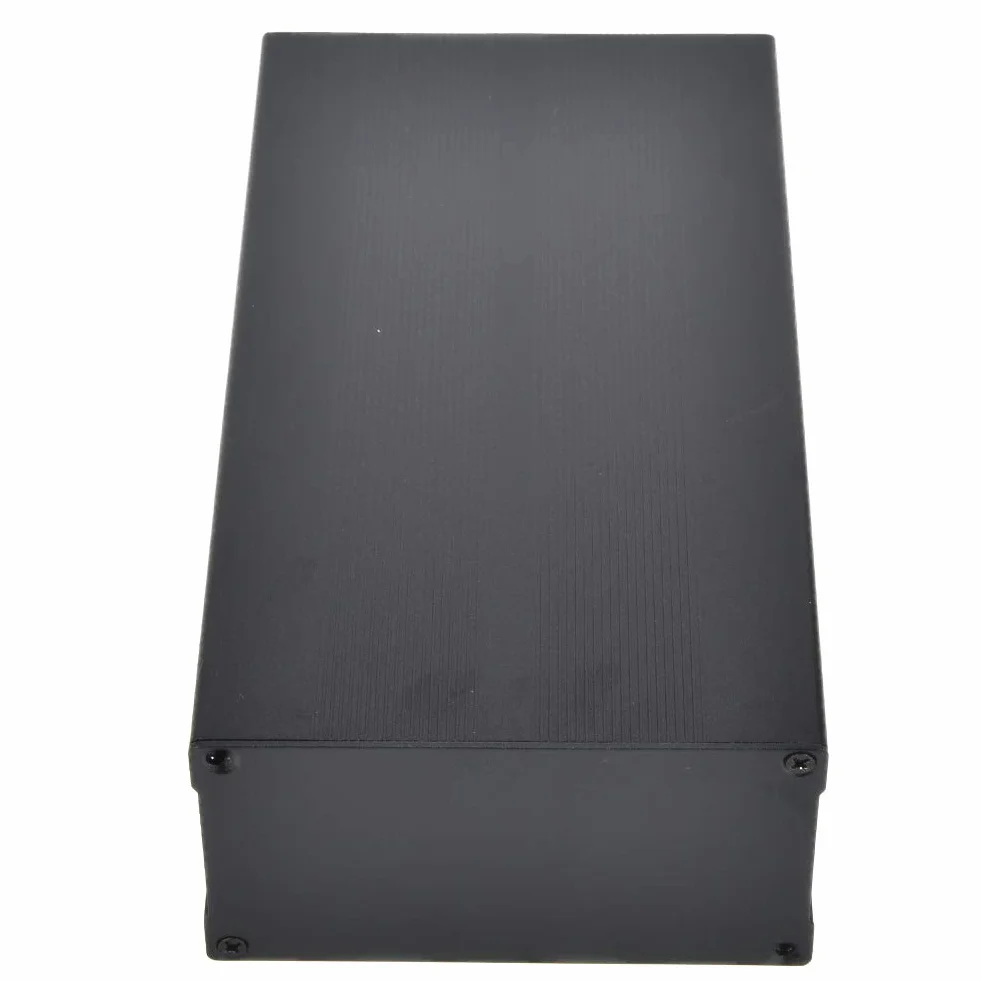 Pudełko projektowe ze stopu aluminium, 55X106X200mm obudowa w kolorze piaskowym, elektroniczna obudowa ochronna, rozpraszająca ciepło skrzynka przyłączeniowa