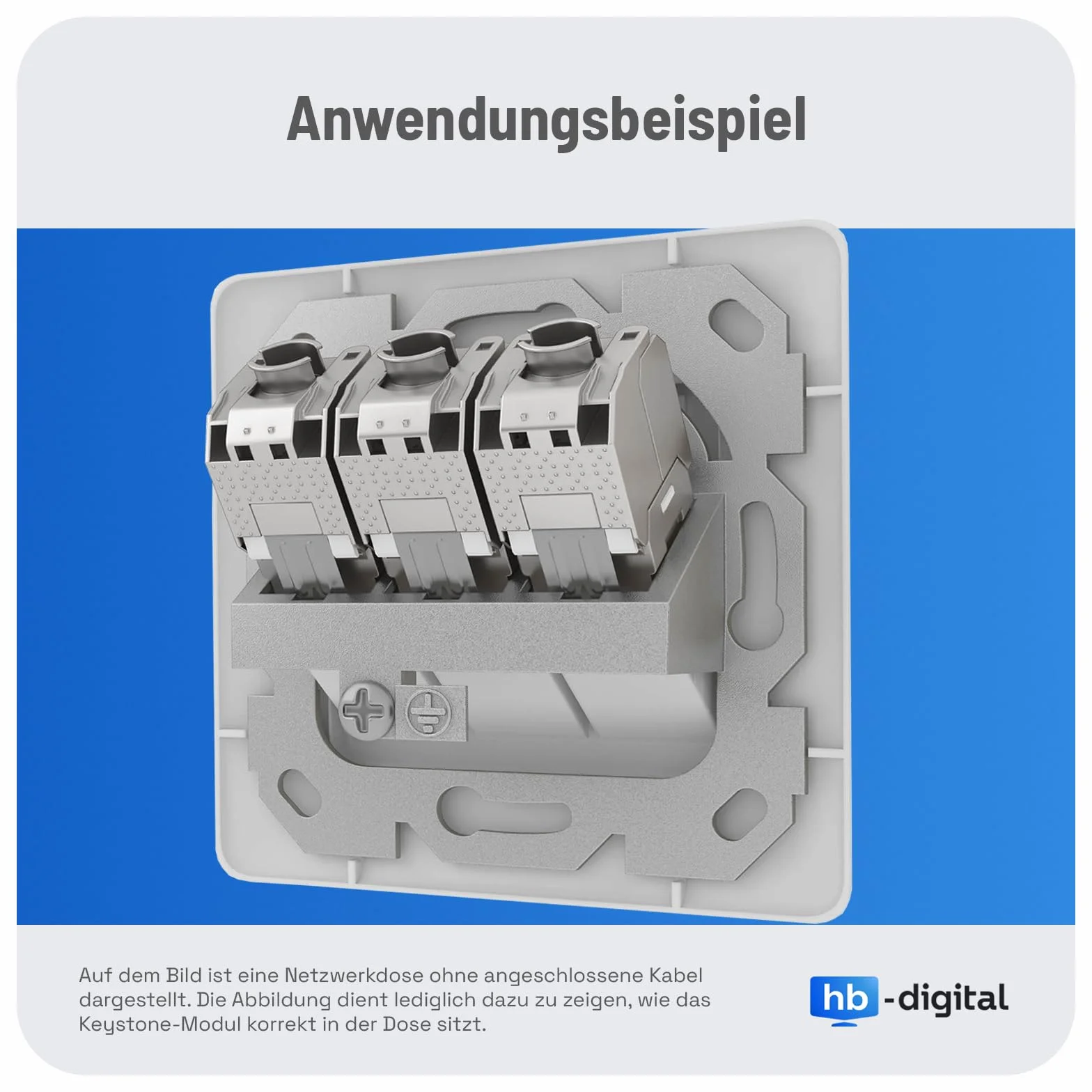 HB-DIGITAL 1-portowa puszka sieciowa CAT 8 z certyfikatem GHMT beznarzędziowa Keystone maks. 40 Gbit/s podtynkowa gniazdo sieciowe gniazdo RJ45 gniazdo STP ekranowane gniazdo danych RJ45 gniazdo