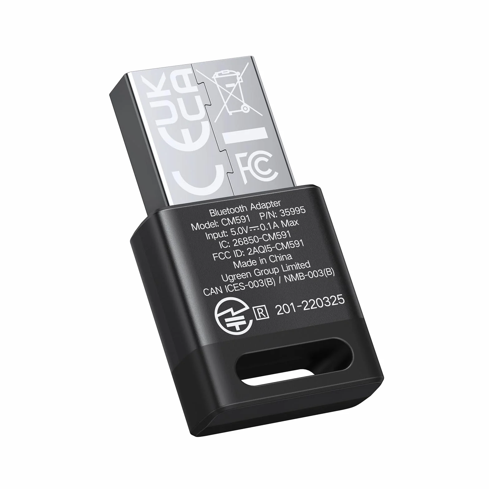 UGREEN Adapter Bluetooth 5.3 USB Klucz Sprzętowy do PC Windows 11/10/8.1
