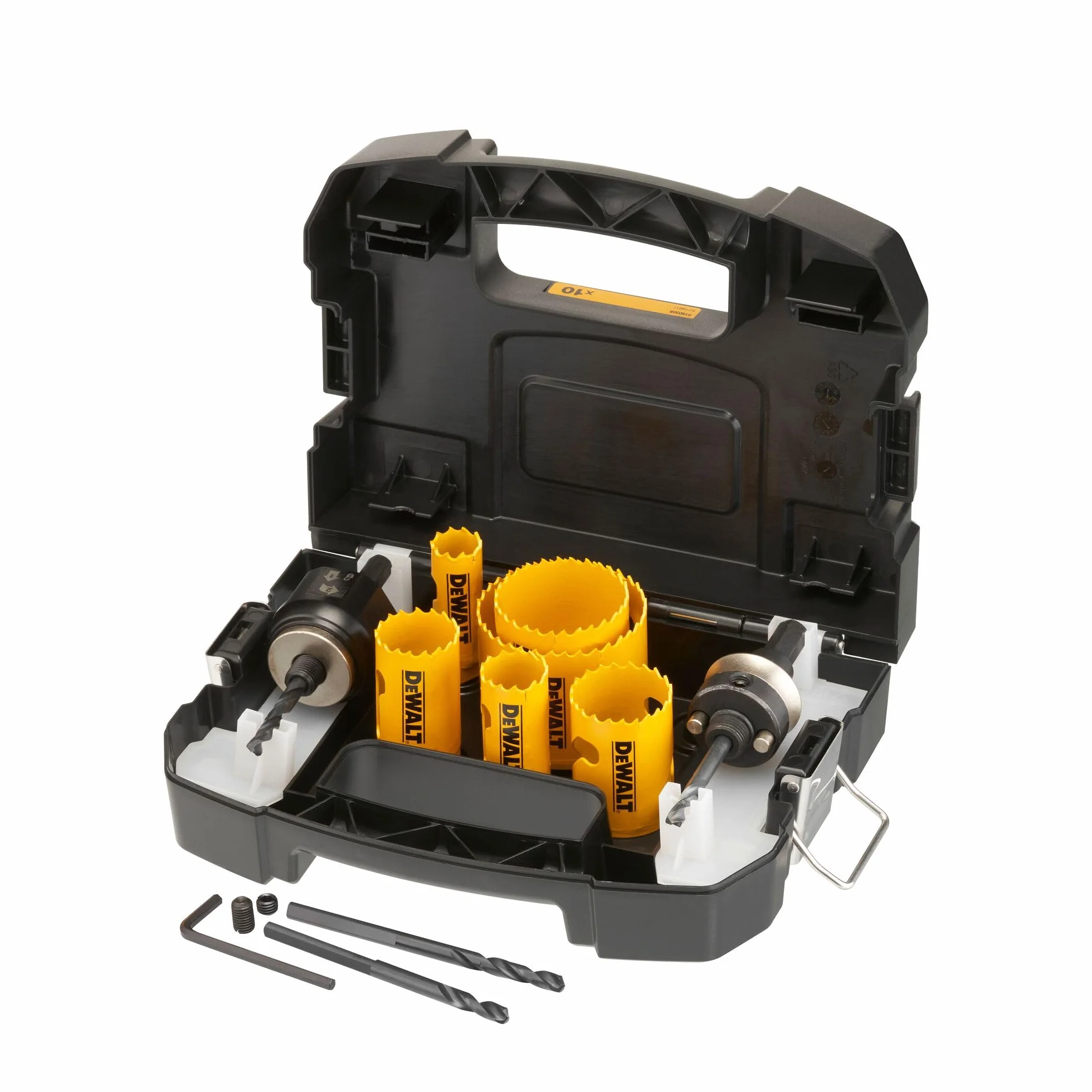 DeWALT Zestaw otwornic Bi-Metall Extreme, uniwersalny zestaw w walizce transportowej, 10-częściowy