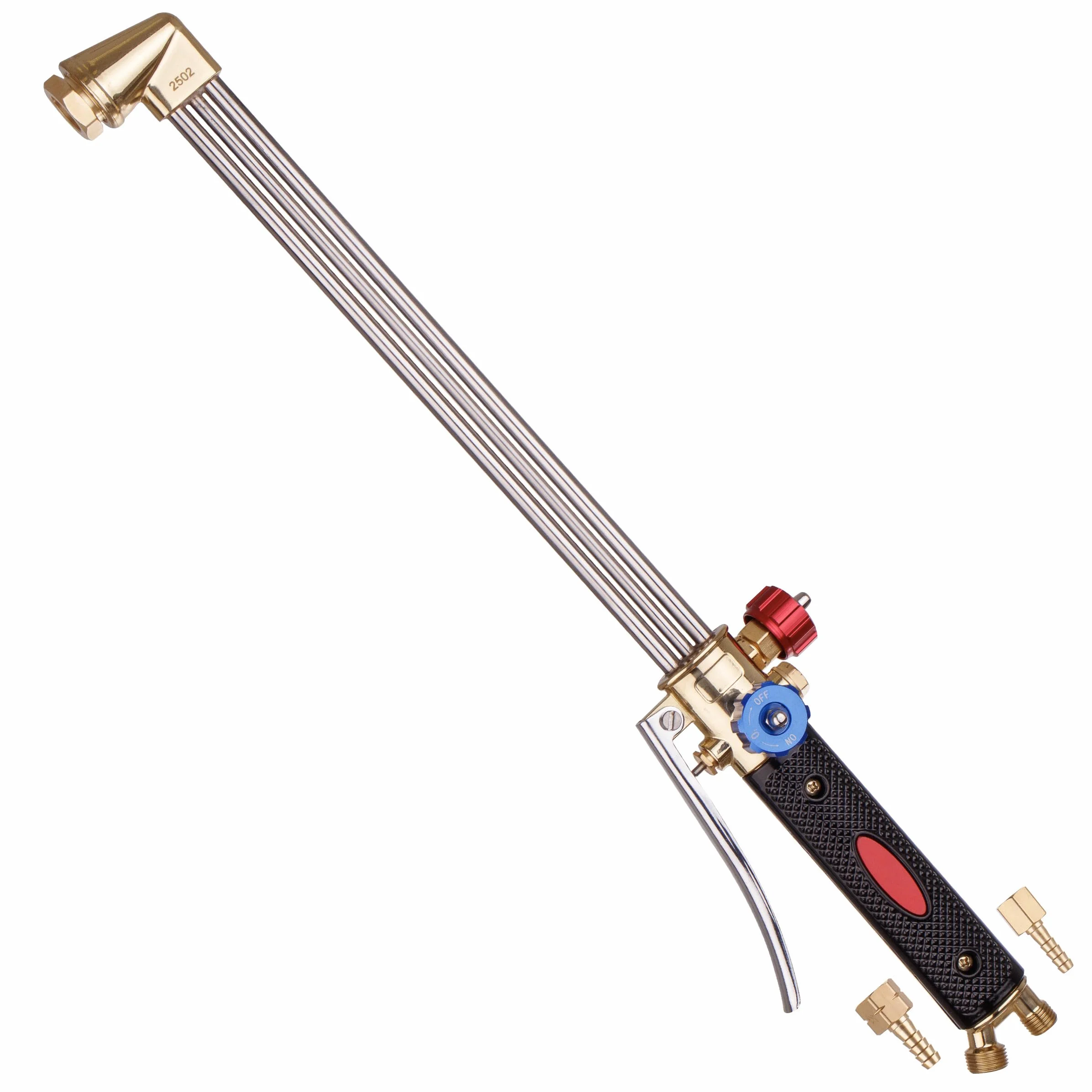 TC TECHNIC - Palnik do Cięcia Złomu - 50cm - do Propanu i Acetylenu - Kompatybilny z Dyszami PNME i ANME - Przyłącze Gazu Opałowego: 3/8"l, Tlen: 1/4" - z Zabezpieczeniem Przed Cofaniem się Płomienia